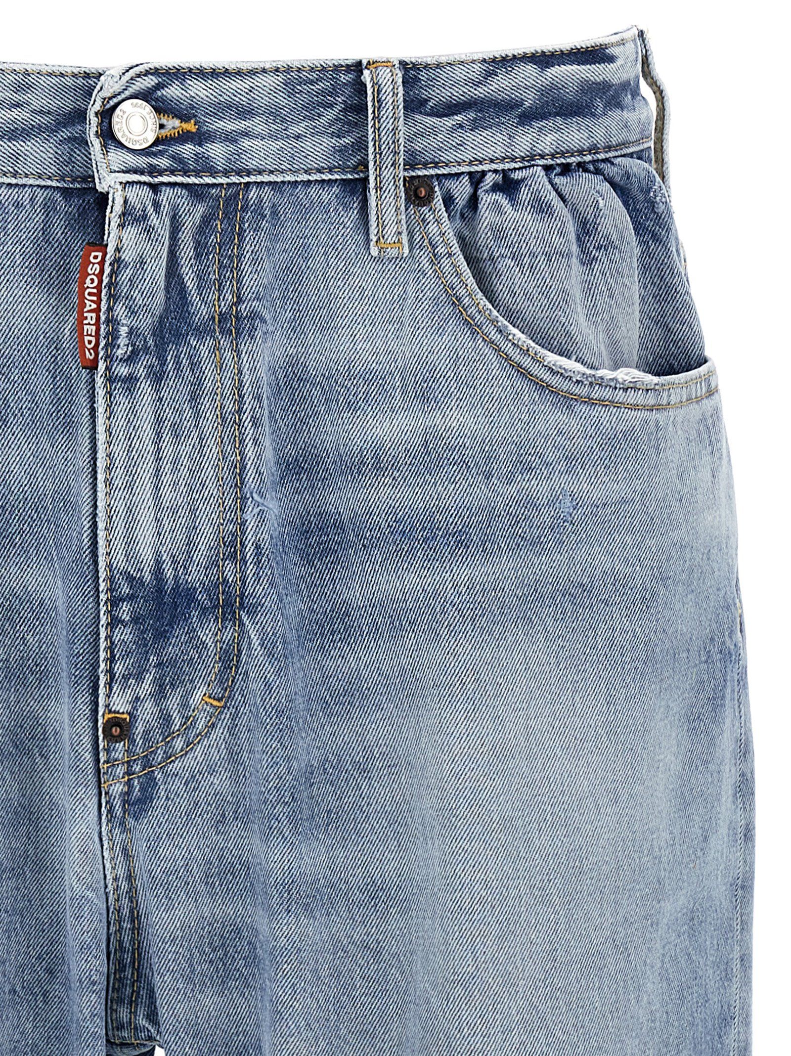 Cotton Relaxed Fit Men's Jeans - Dsquared² - Modalova