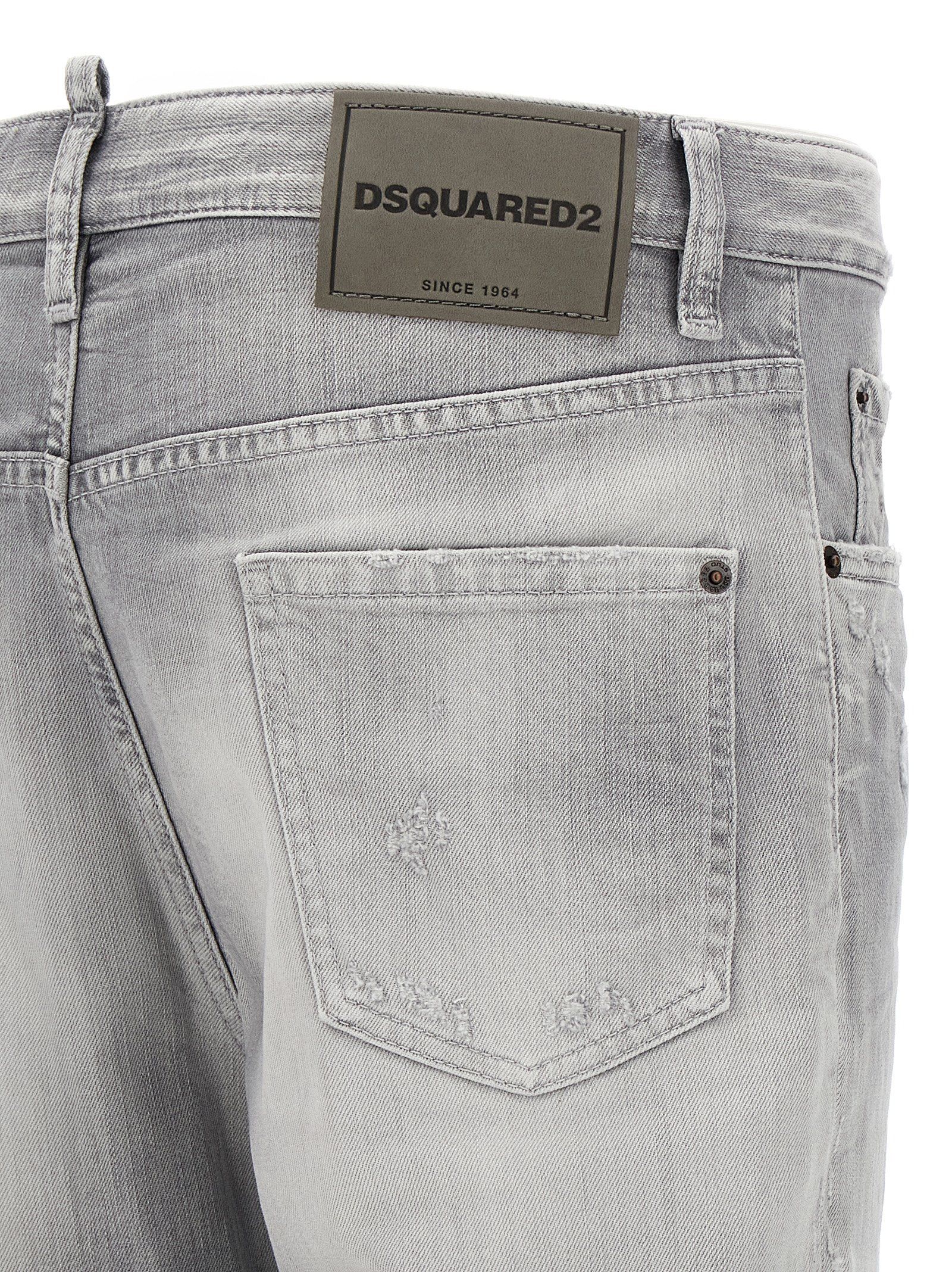 Cotton Straight-Leg Men's Jeans - Dsquared² - Modalova