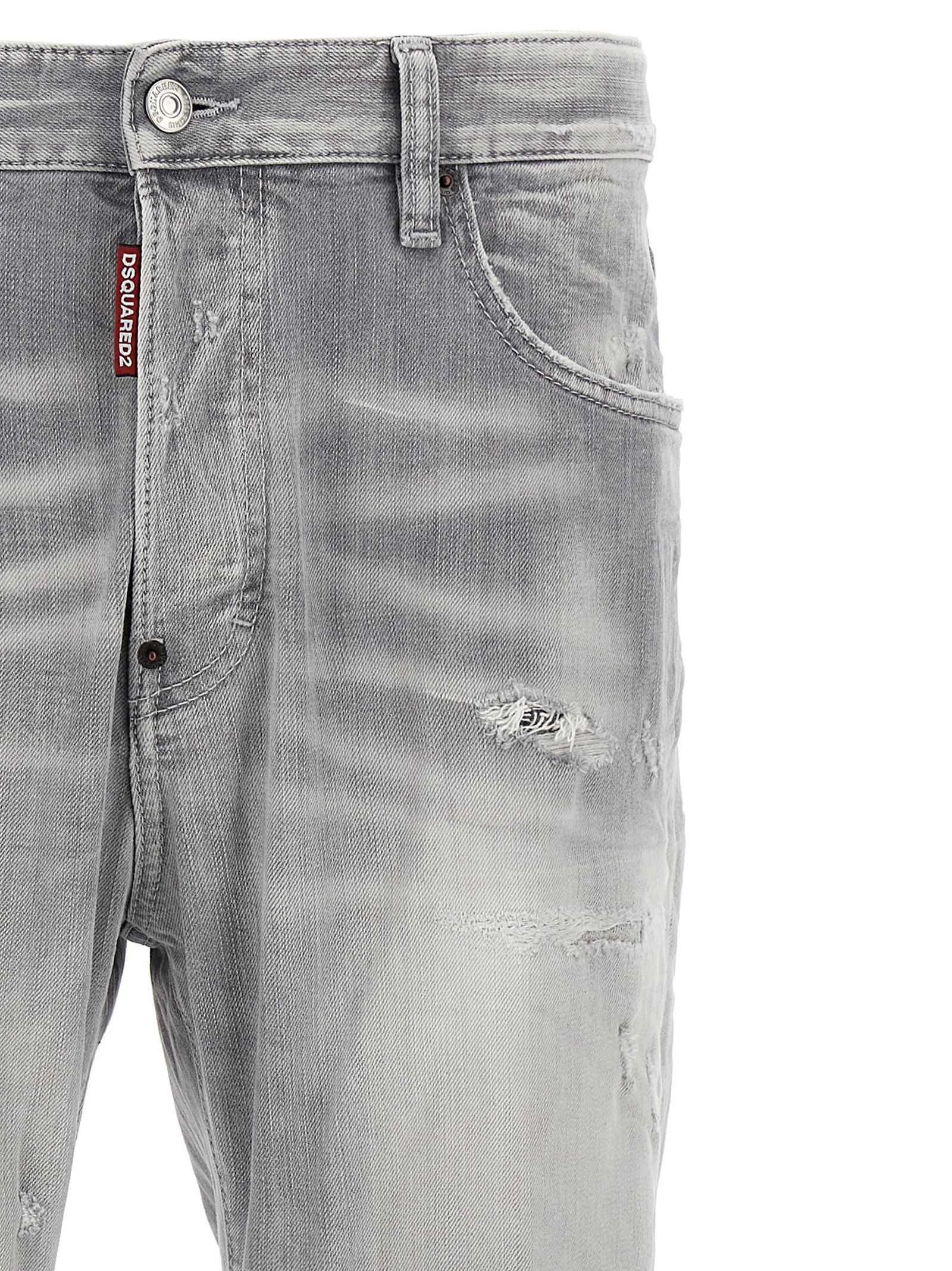 Cotton Straight-Leg Men's Jeans - Dsquared² - Modalova