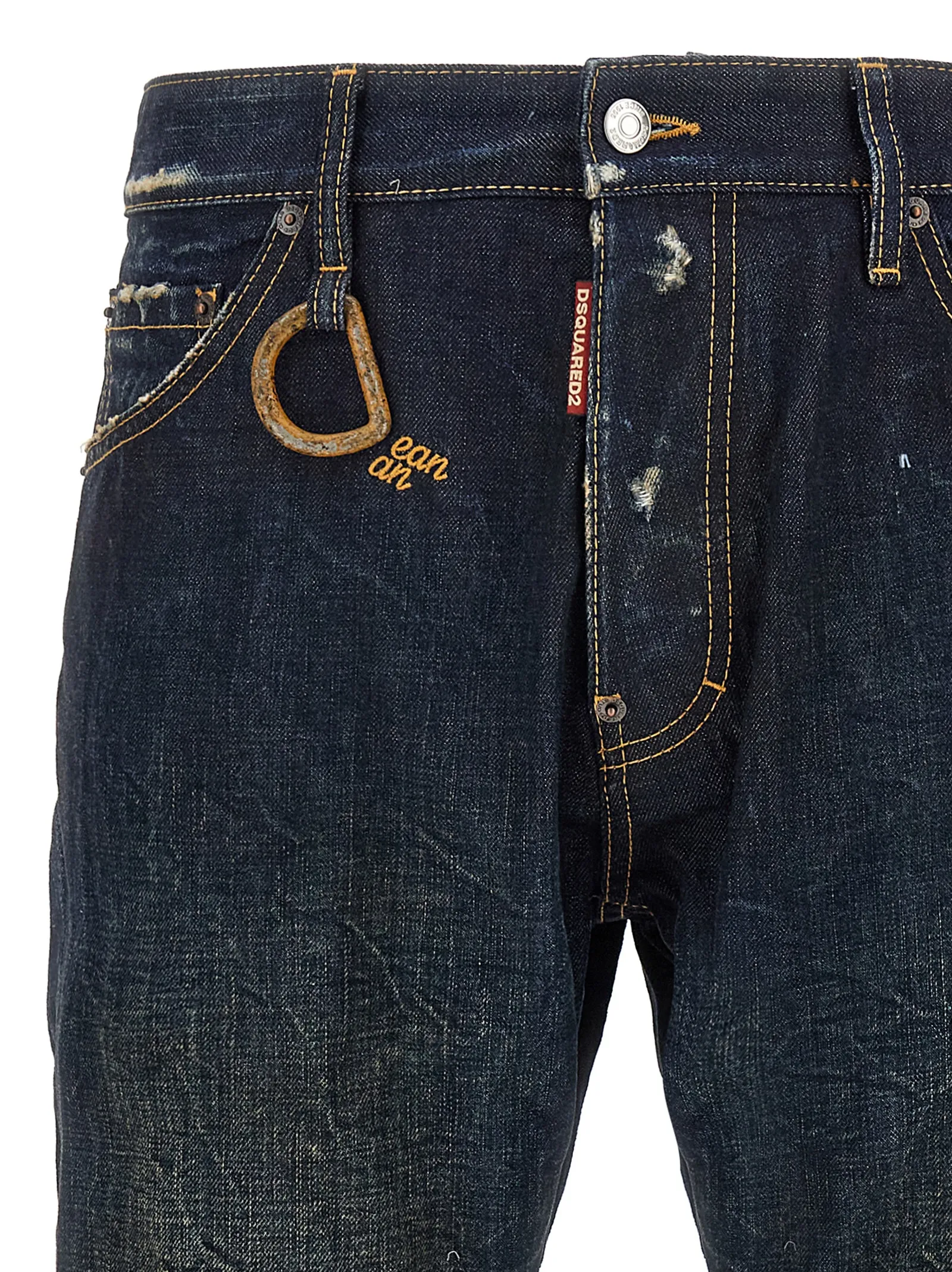 Cotton Slim Fit Men's Jeans - Dsquared² - Modalova