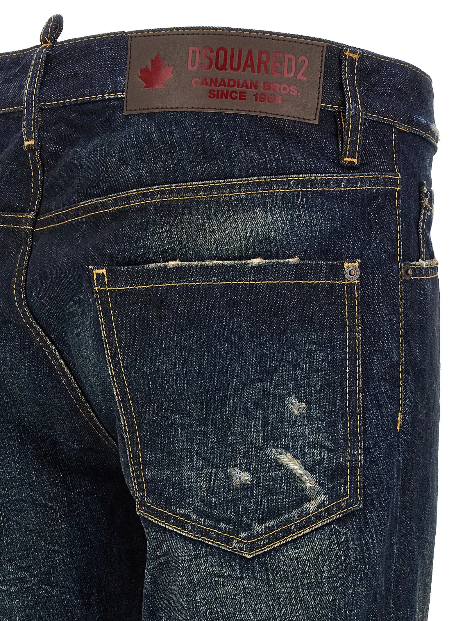 Cotton Slim Fit Men's Jeans - Dsquared² - Modalova