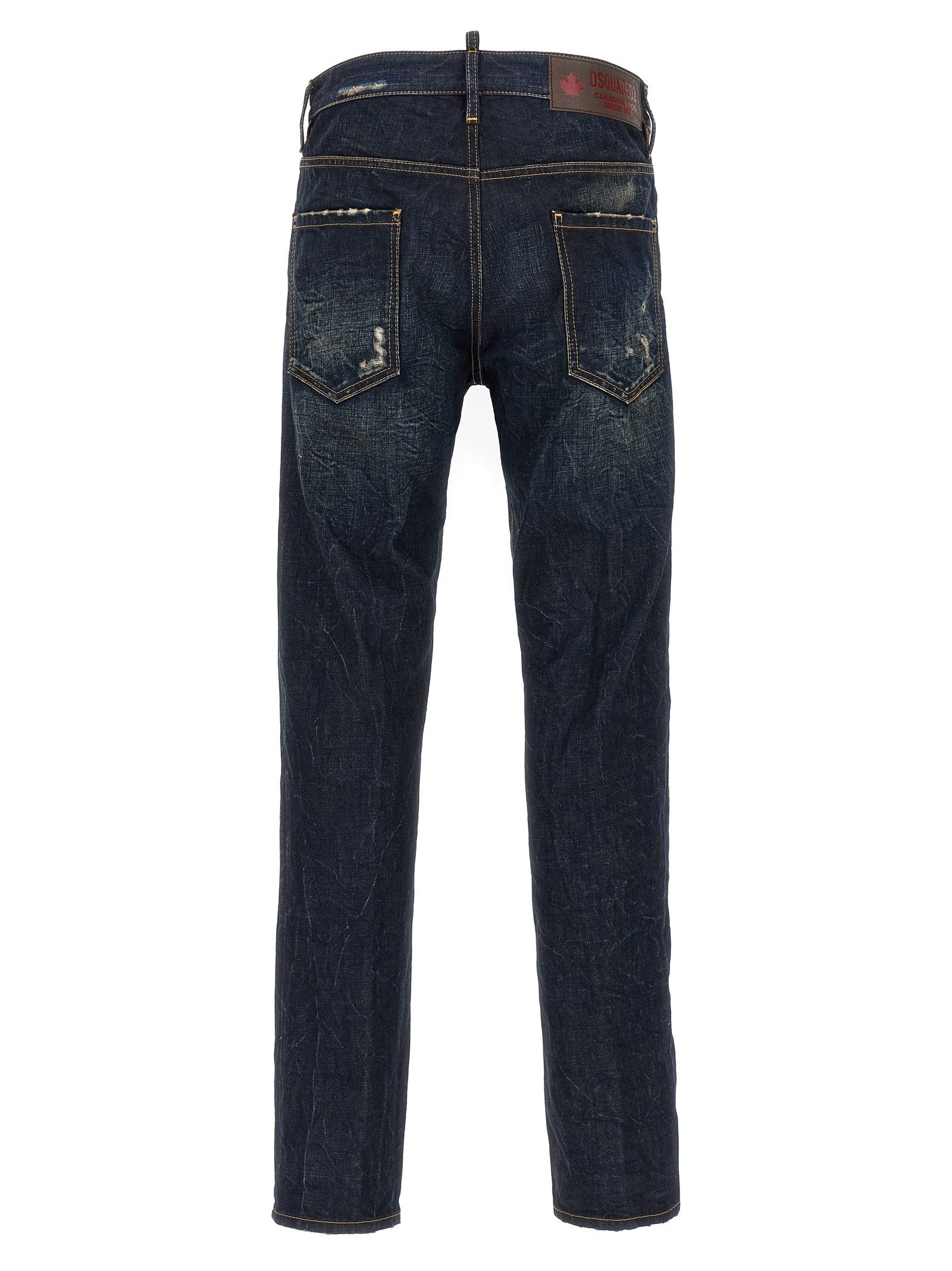 Cotton Slim Fit Men's Jeans - Dsquared² - Modalova