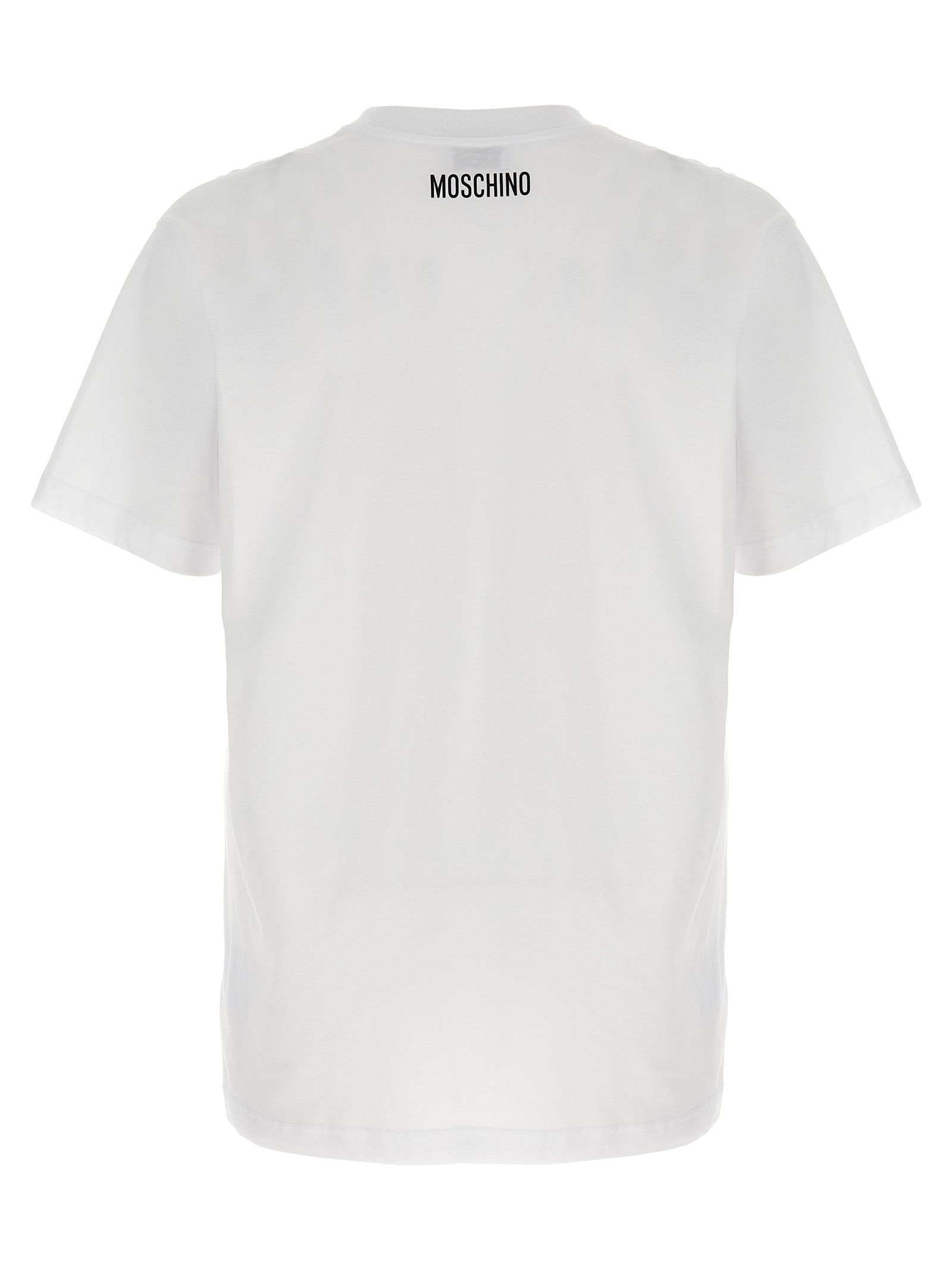 Moschino White Cotton Men's T-Shirt - Moschino - Modalova