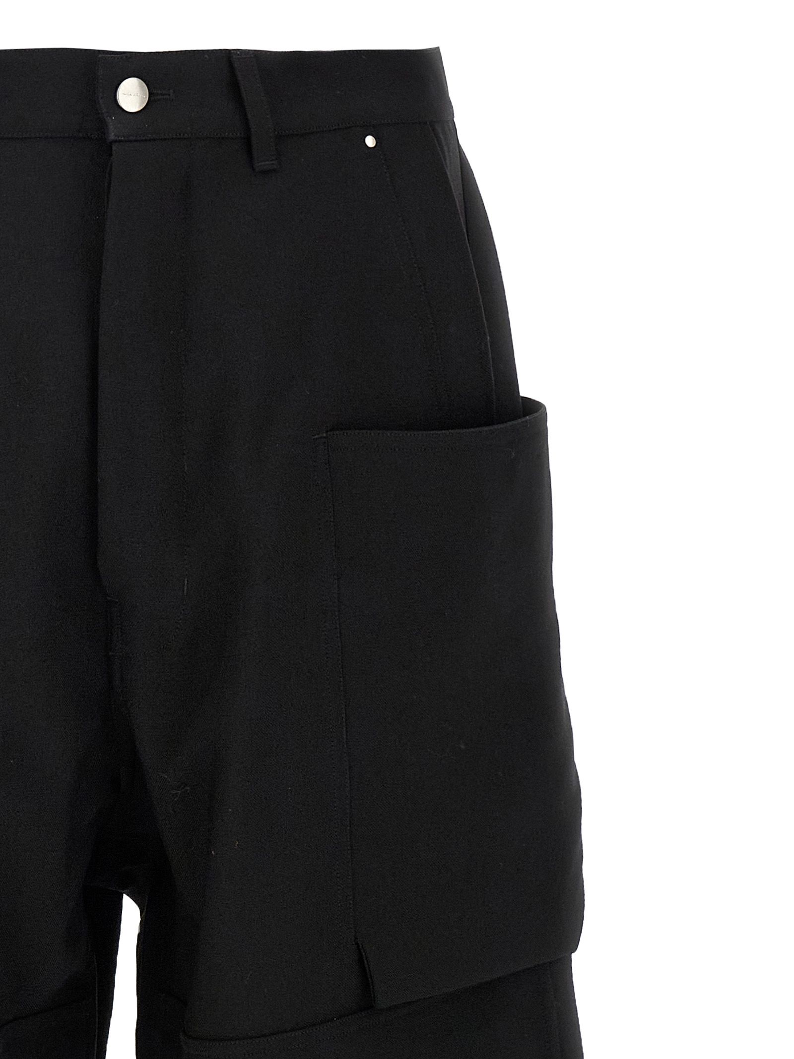 Virgin Wool Cargo Men's Pants - Rick Owens - Modalova