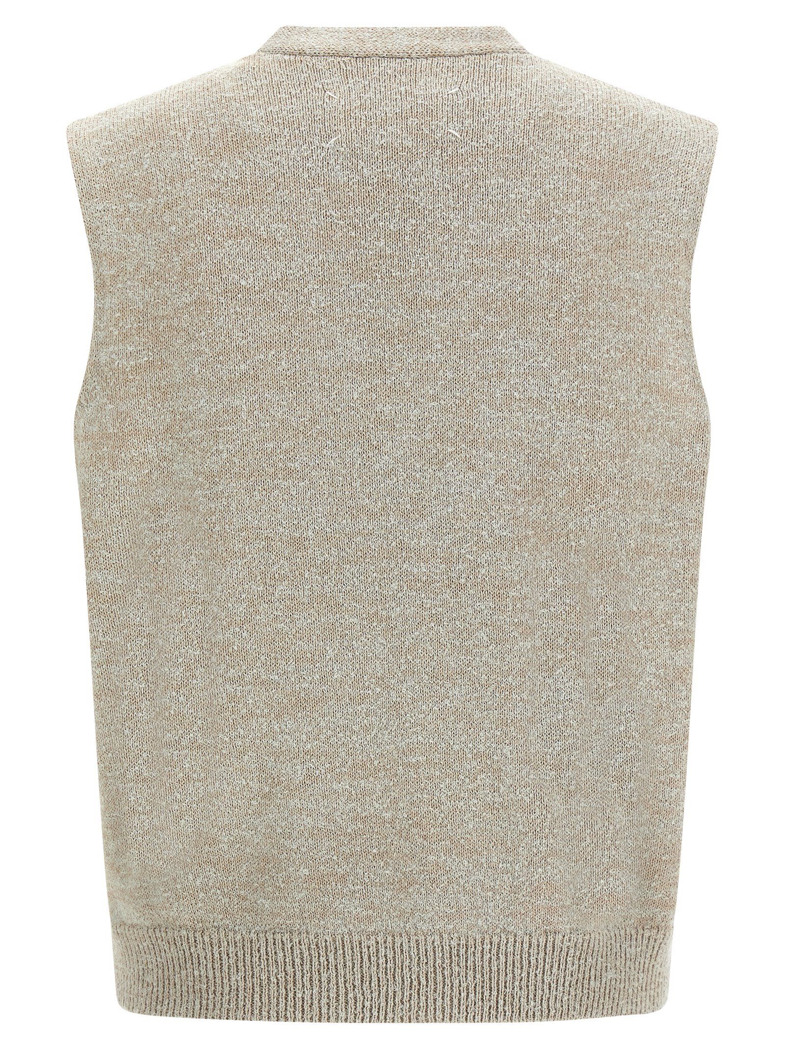 Cotton Sleeveles Men's Sweater - Maison Margiela - Modalova