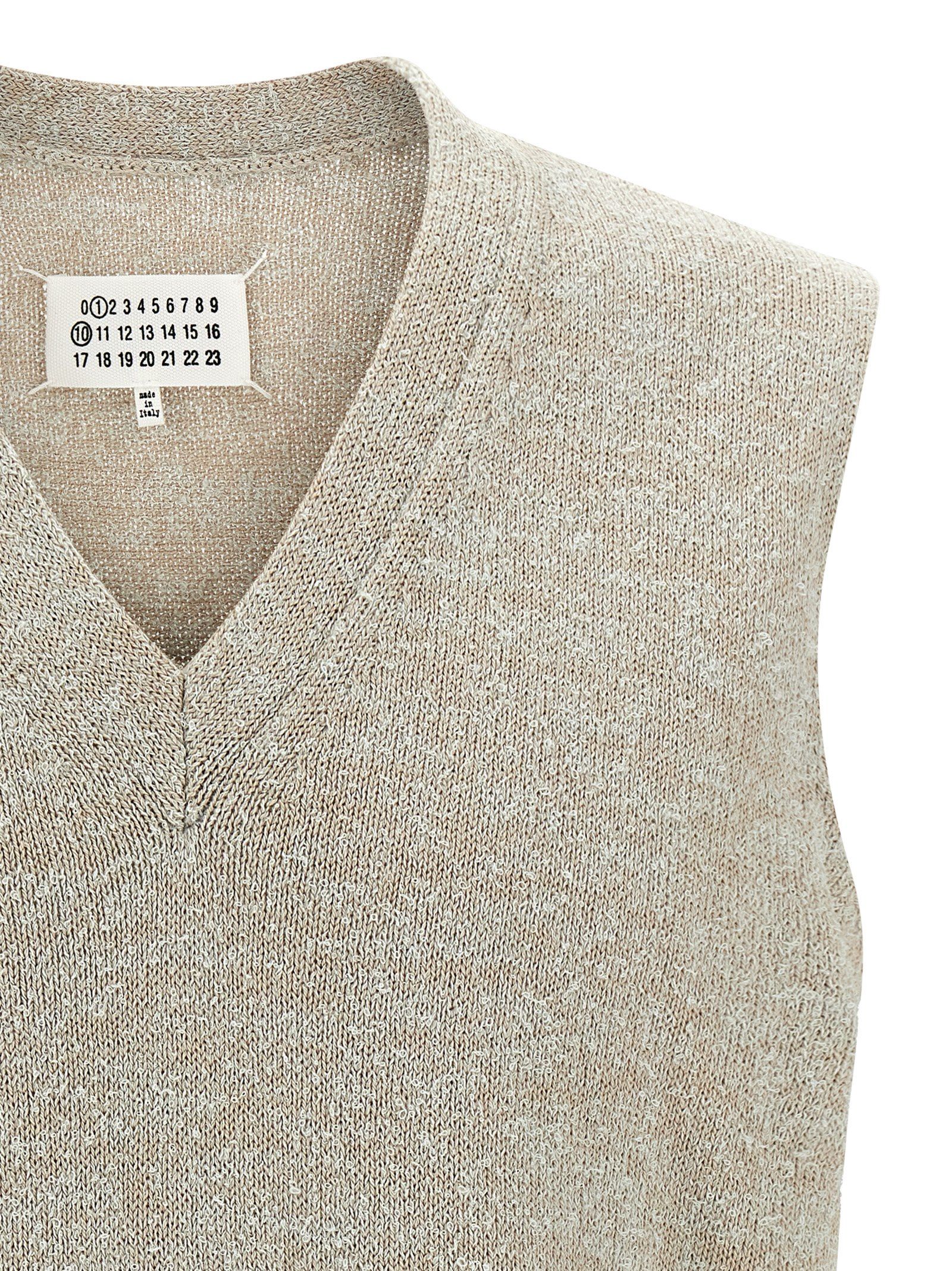 Cotton Sleeveles Men's Sweater - Maison Margiela - Modalova