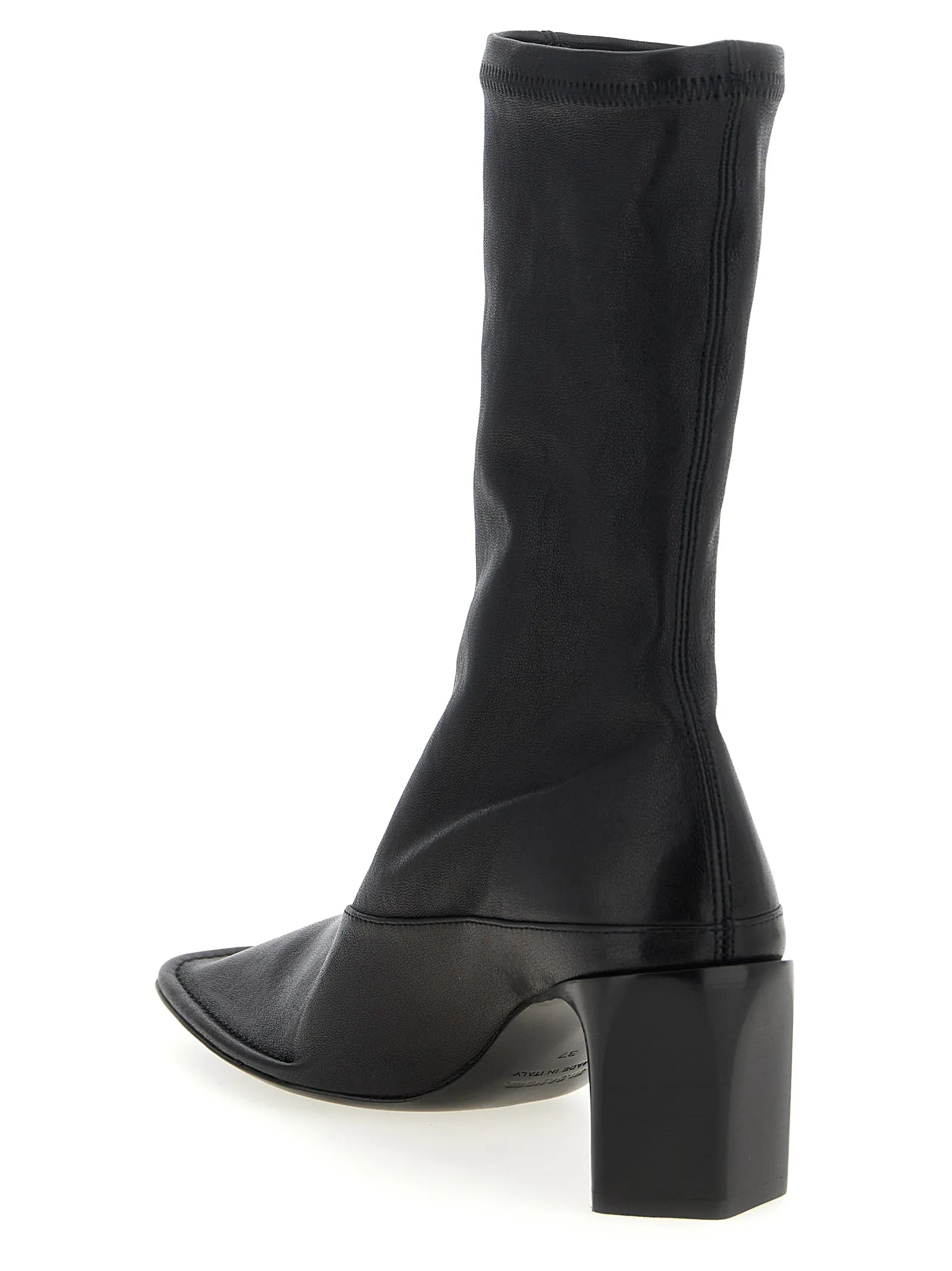 Lamb Leather Ankle Women's Boots - Jil Sander - Modalova