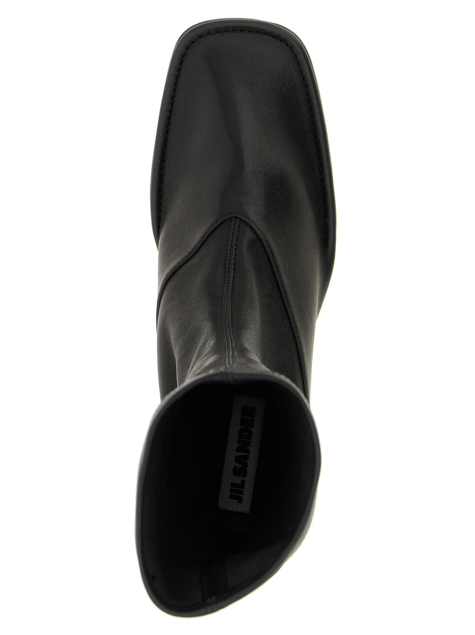 Lamb Leather Ankle Women's Boots - Jil Sander - Modalova