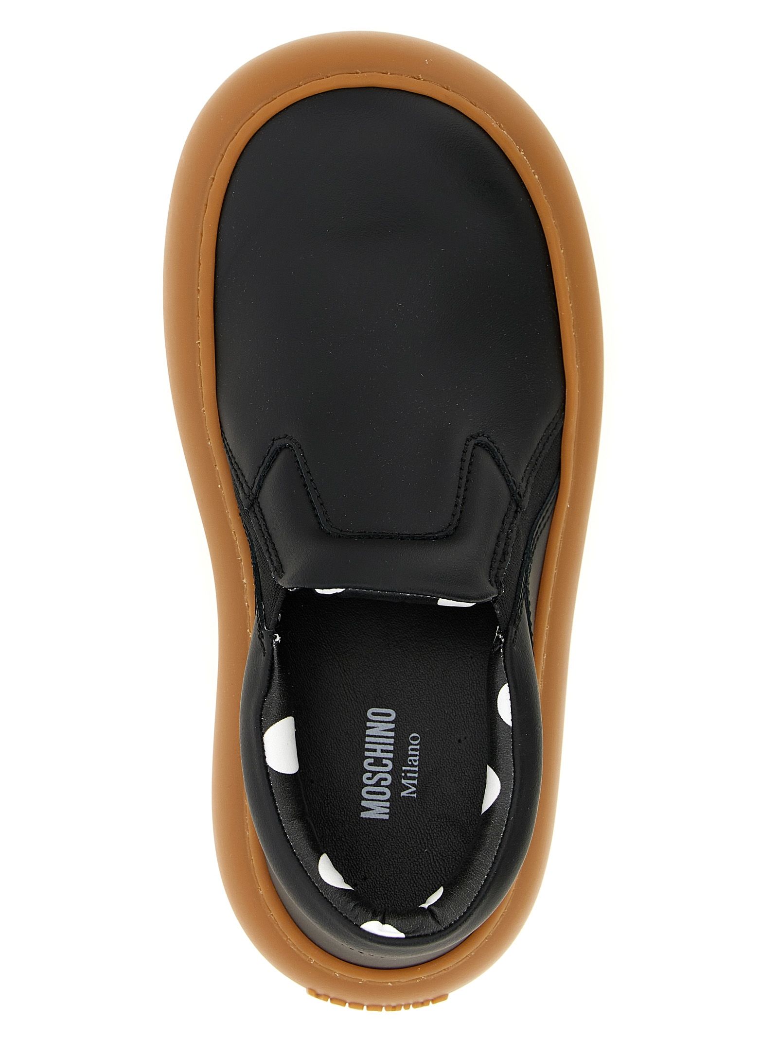 Leather Chunky Women's Sneakers - Moschino - Modalova
