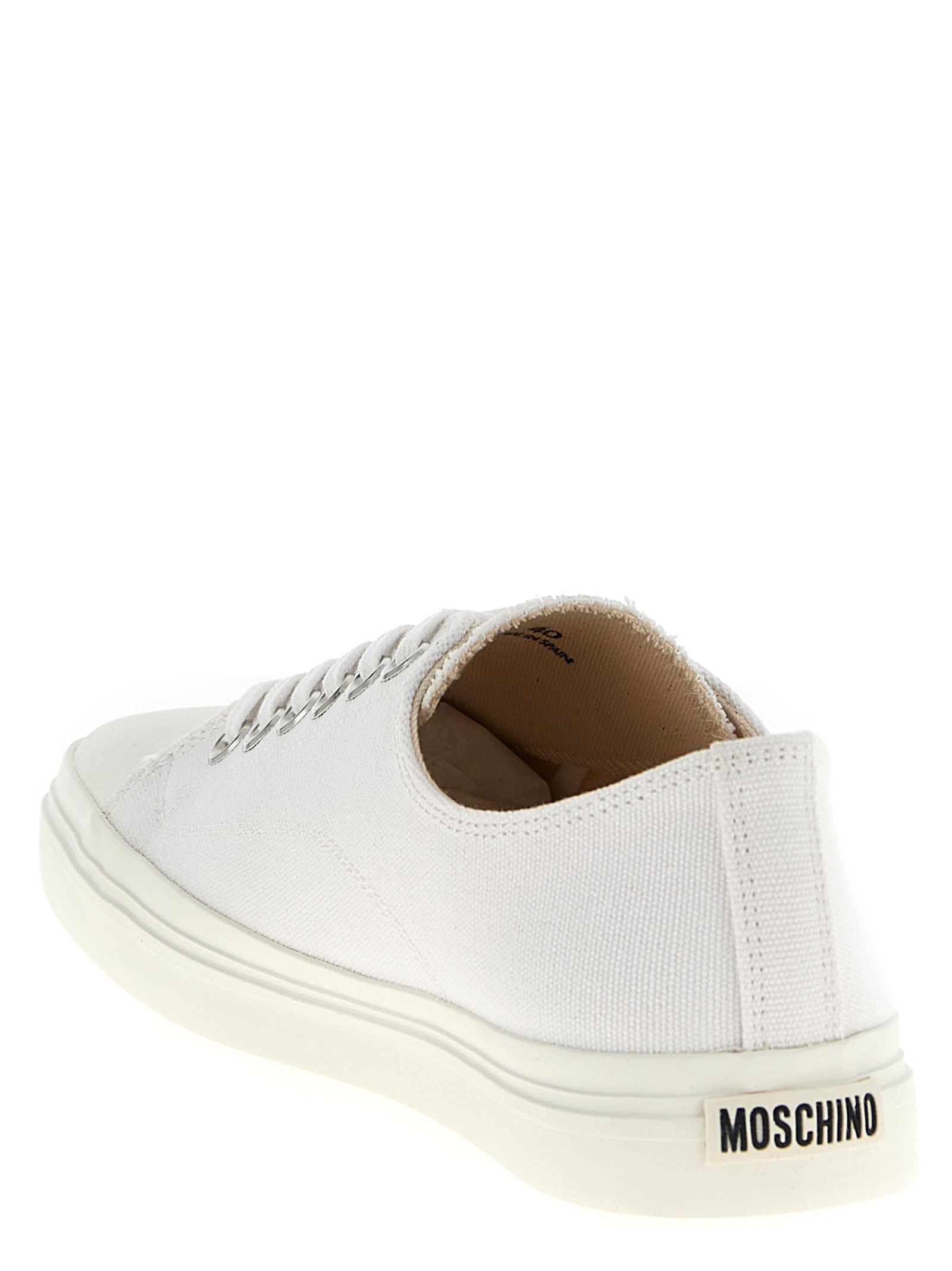 Cotton Low Top Men's Sneakers - Moschino - Modalova