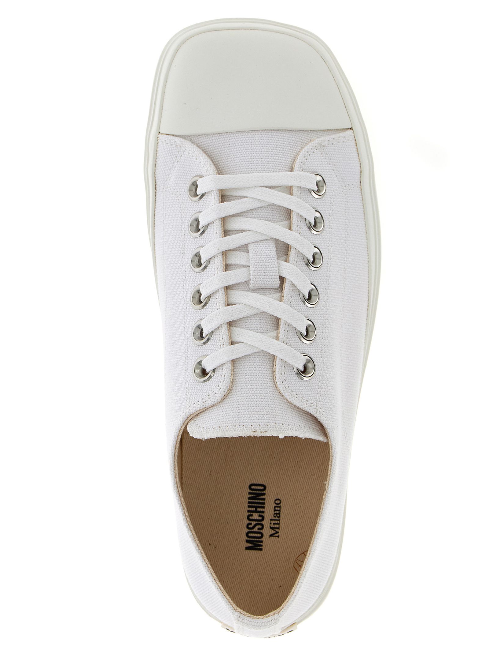 Cotton Low Top Men's Sneakers - Moschino - Modalova