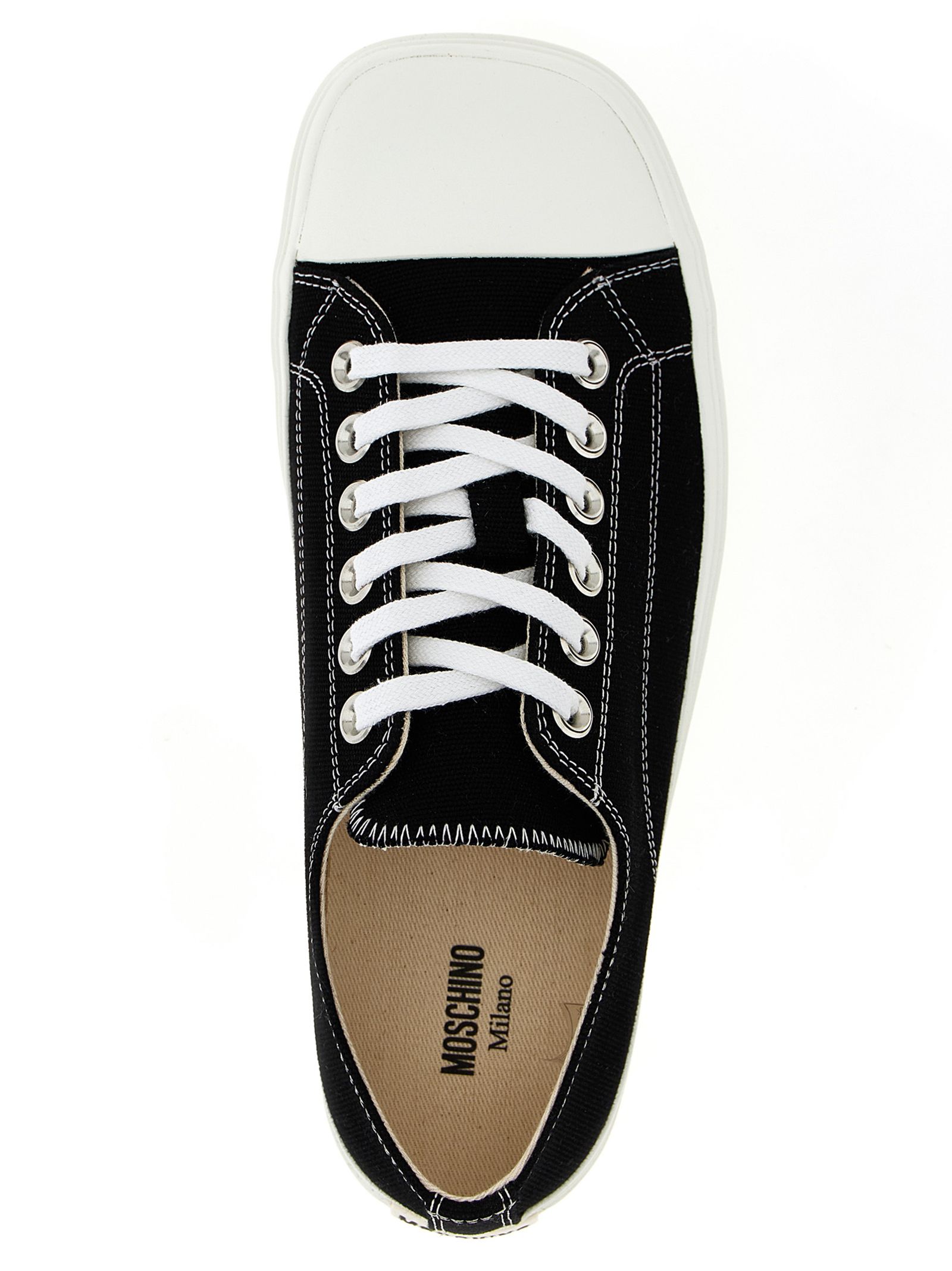 Cotton Men's Sneakers - Moschino - Modalova