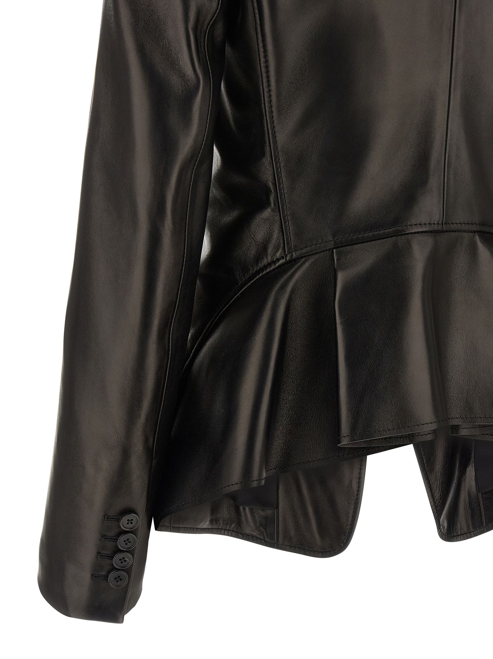 Lamb Leather Women's Blazer - Alexander McQueen - Modalova
