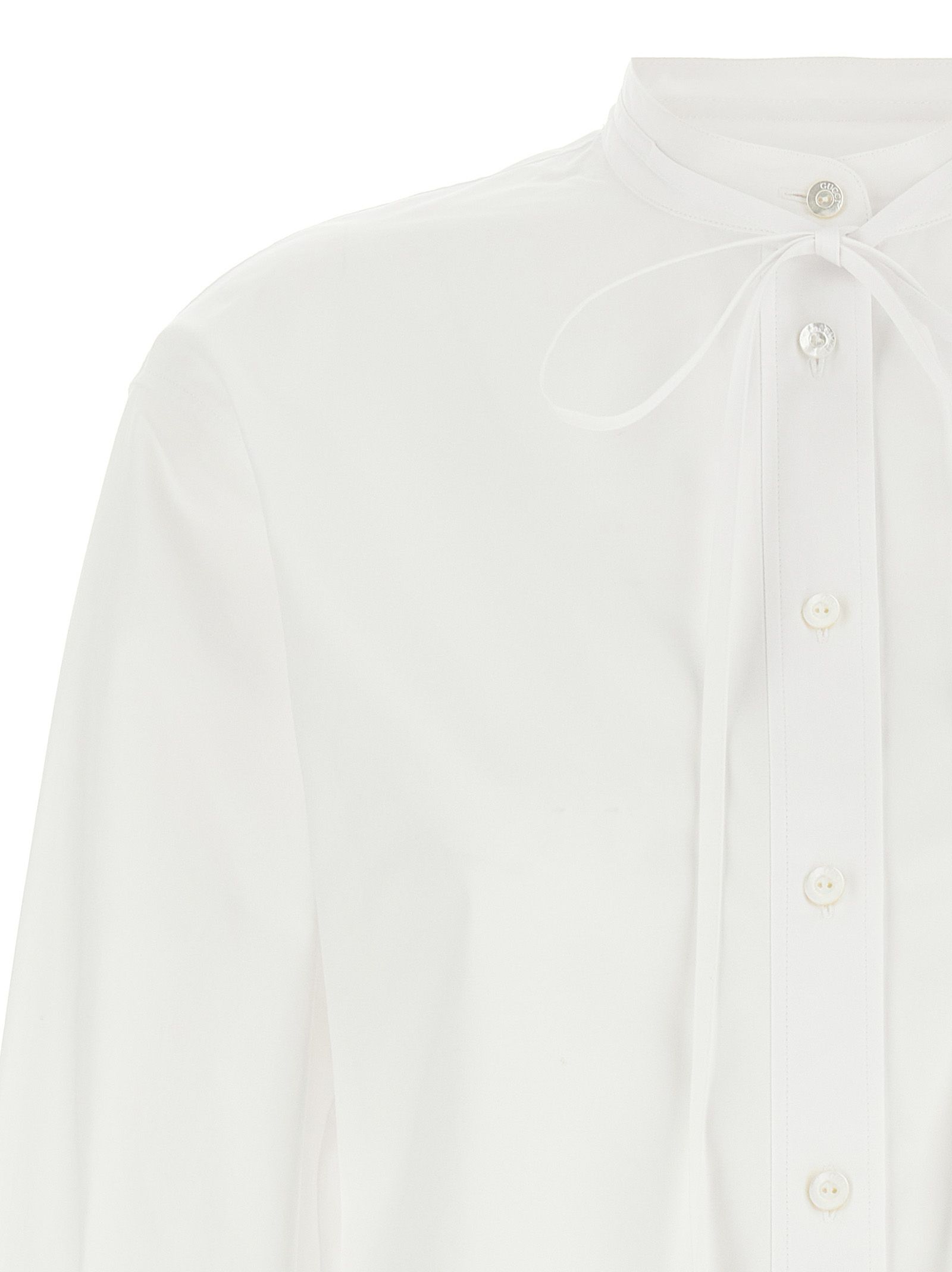 Gucci White Cotton Women's Blouse - Gucci - Modalova