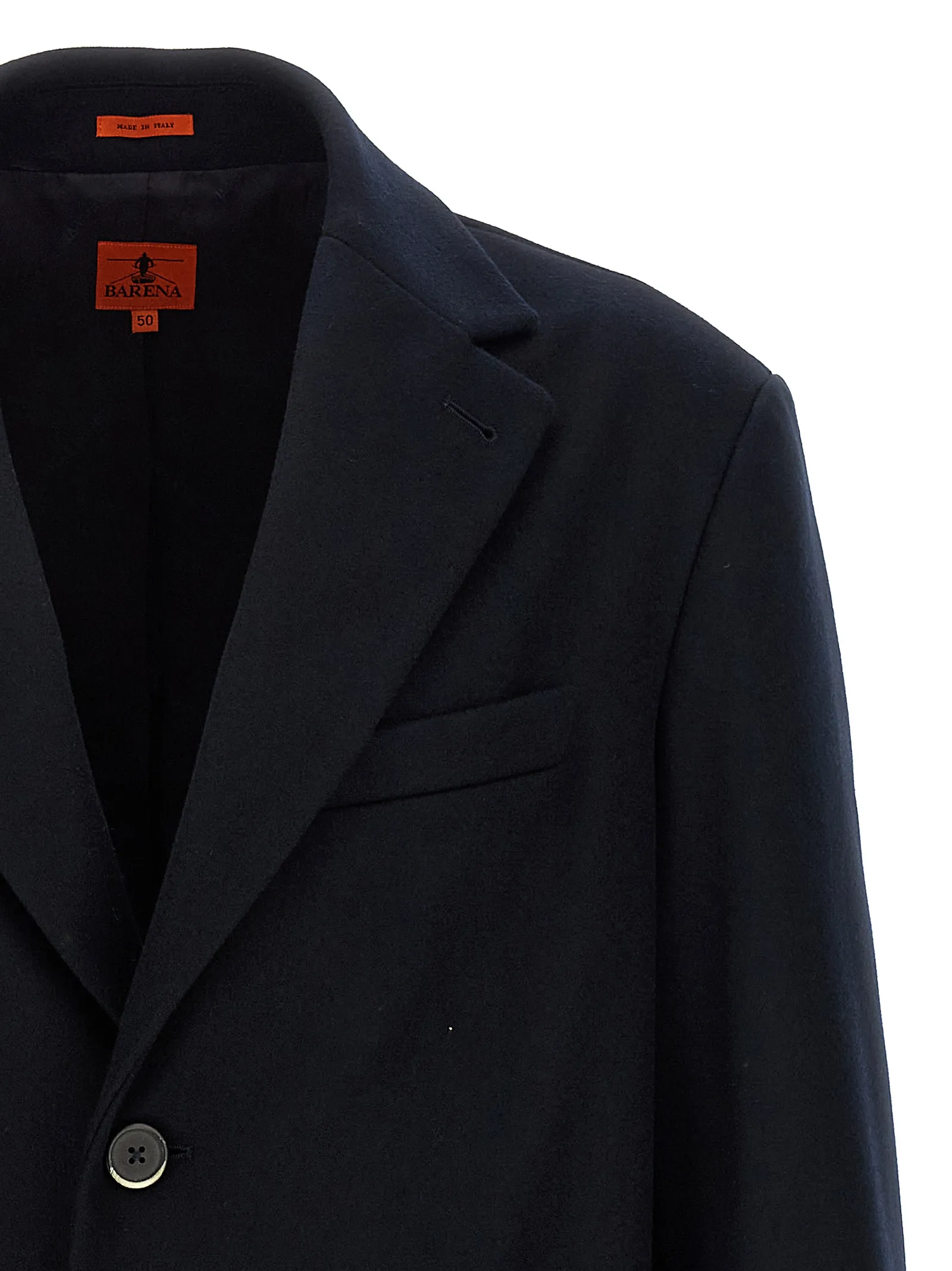 BARENA Blue Wool Men's Coat - BARENA - Modalova
