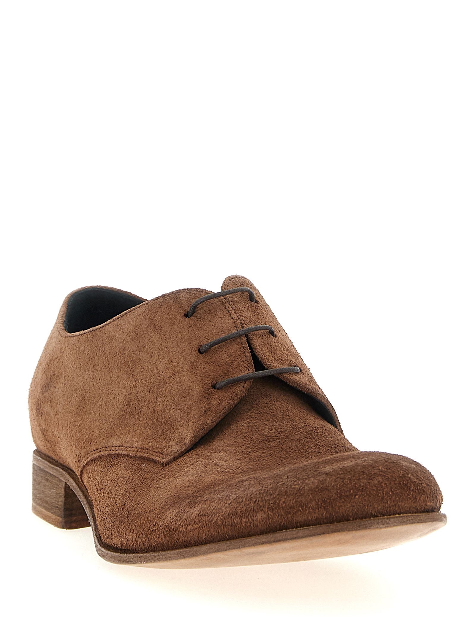 Suede Leather Oxfords And Men's Derbies - JULIAN - Modalova