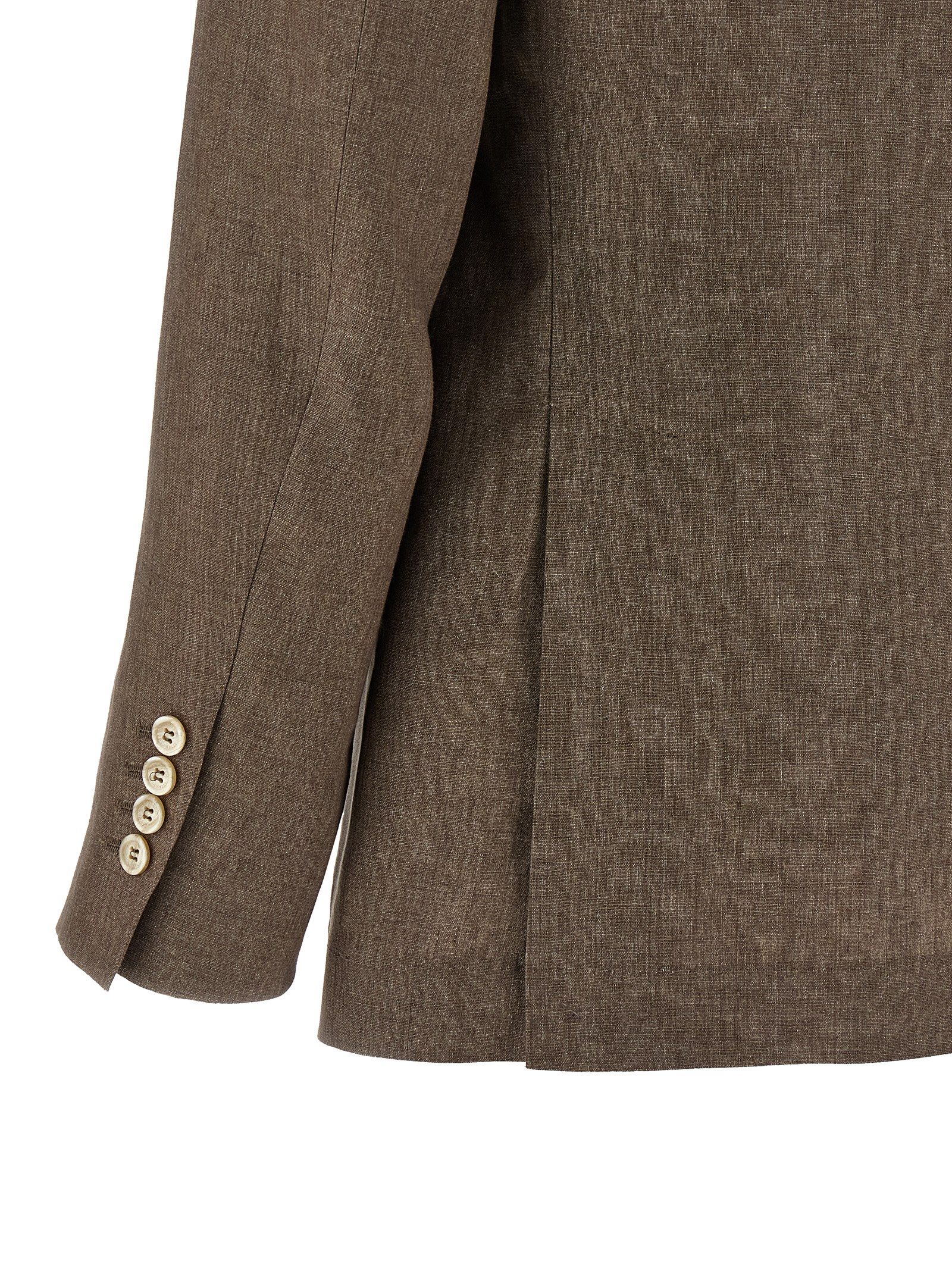 Linen Men's Blazer - Brunello Cucinelli - Modalova