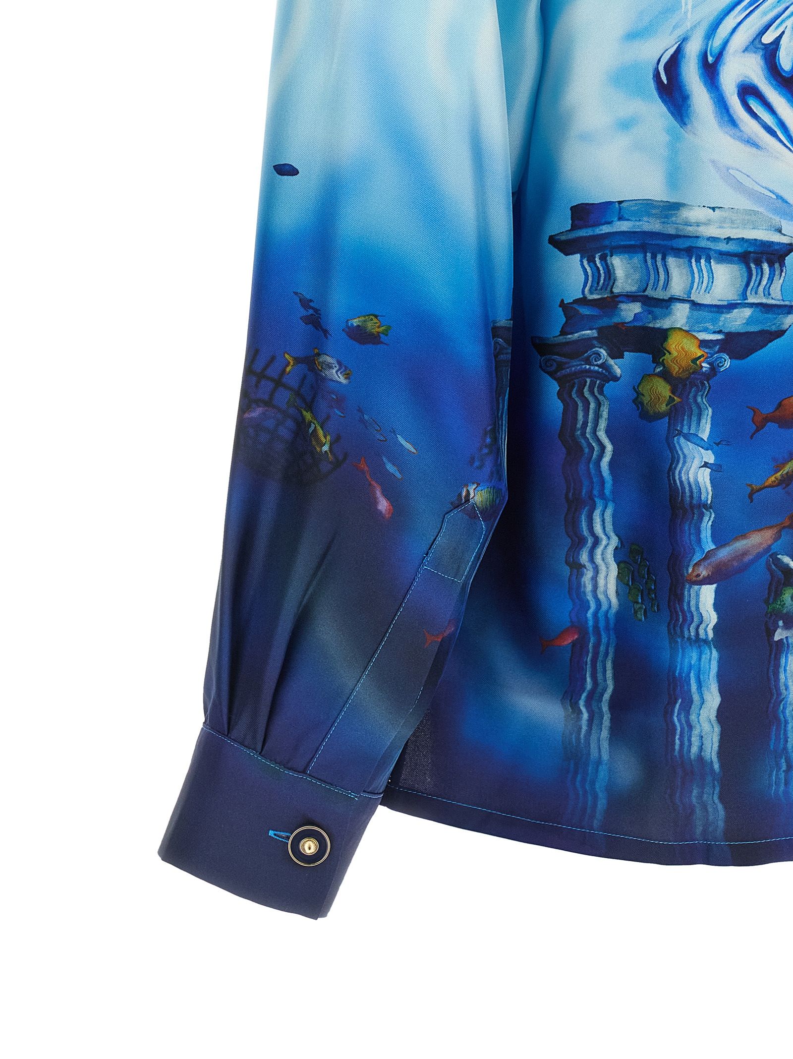 Silk Men's Blouse - Casablanca - Modalova