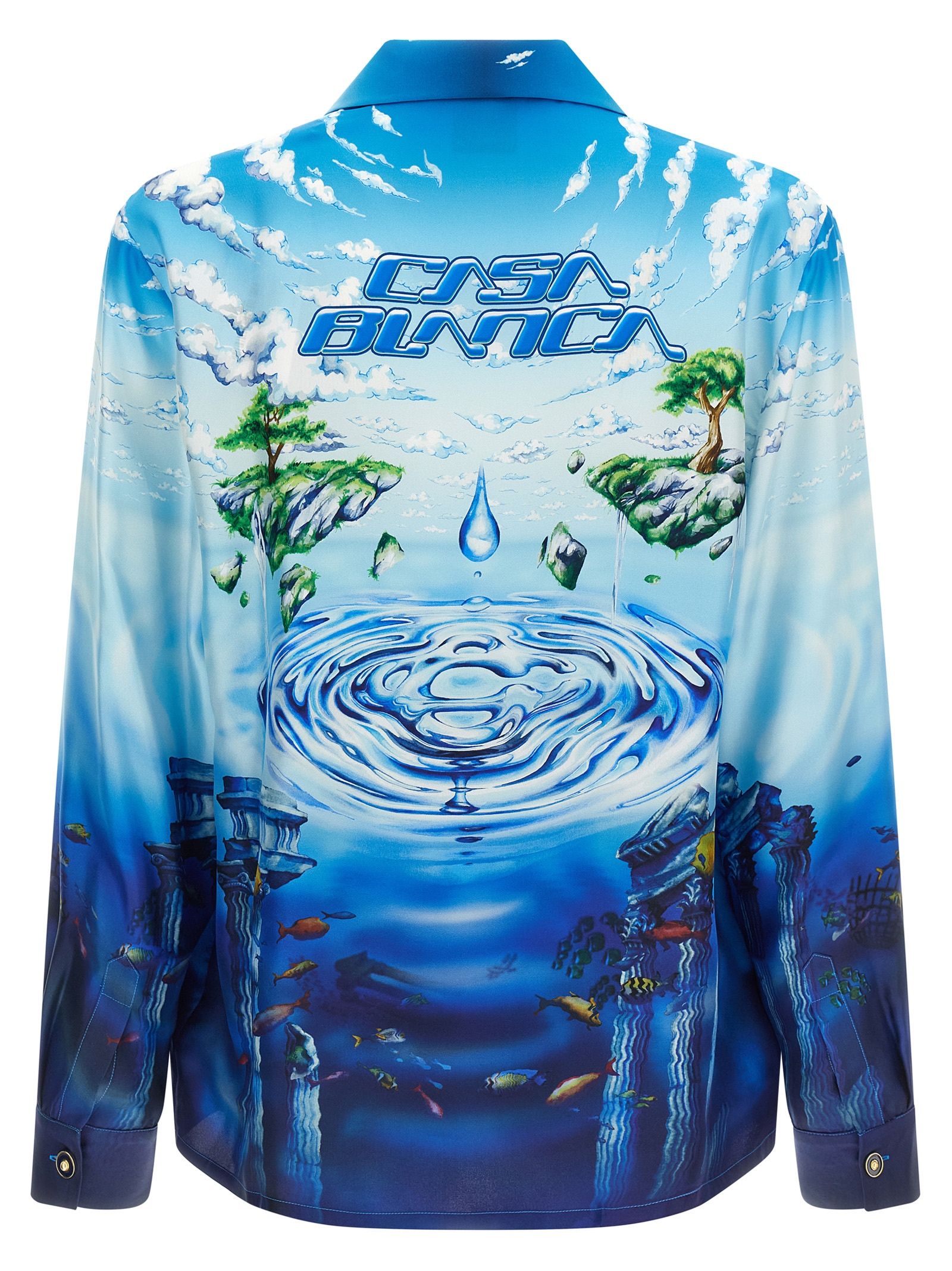 Silk Men's Blouse - Casablanca - Modalova