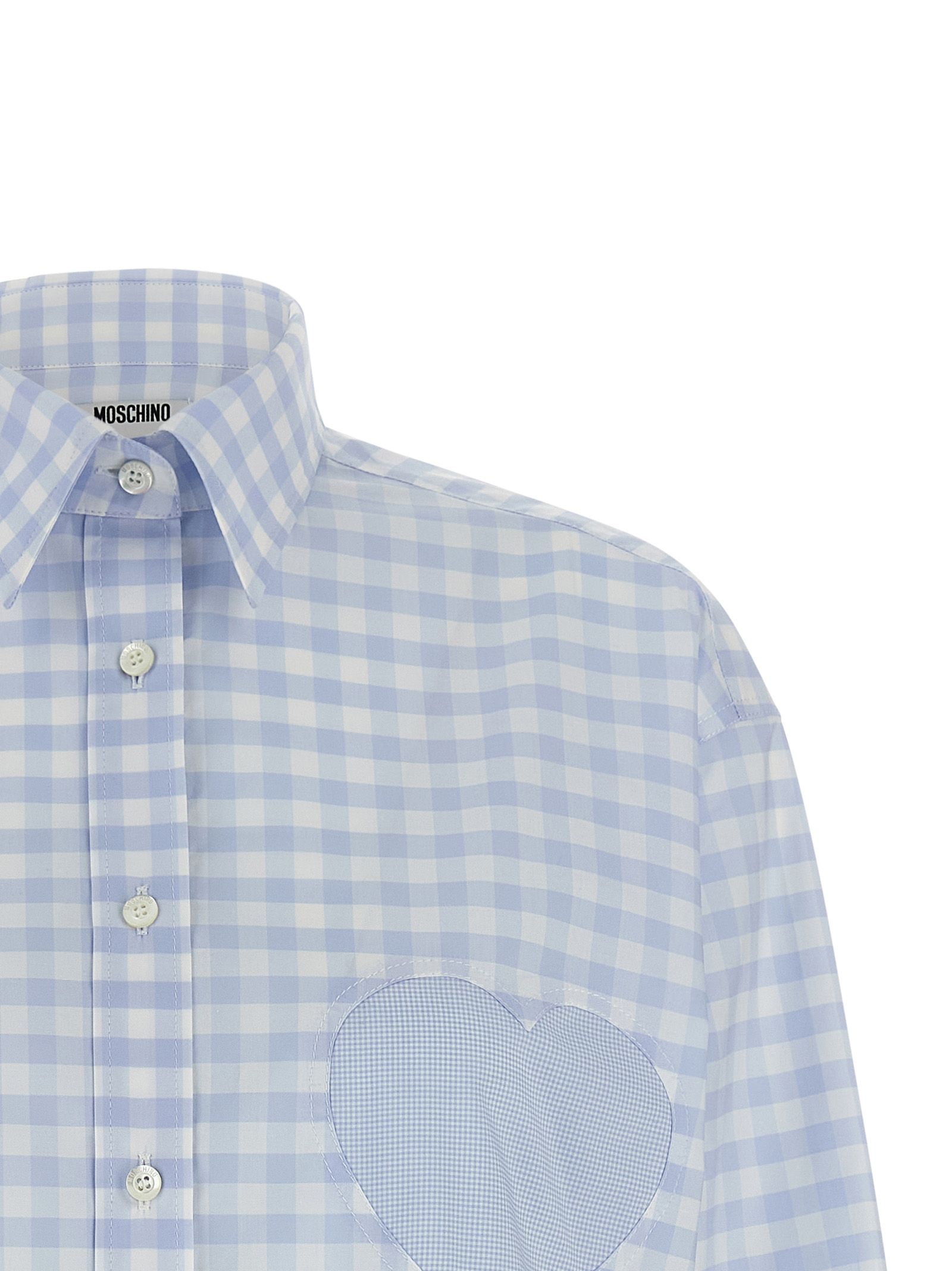 Moschino Blue Cotton Women's Blouse - Moschino - Modalova