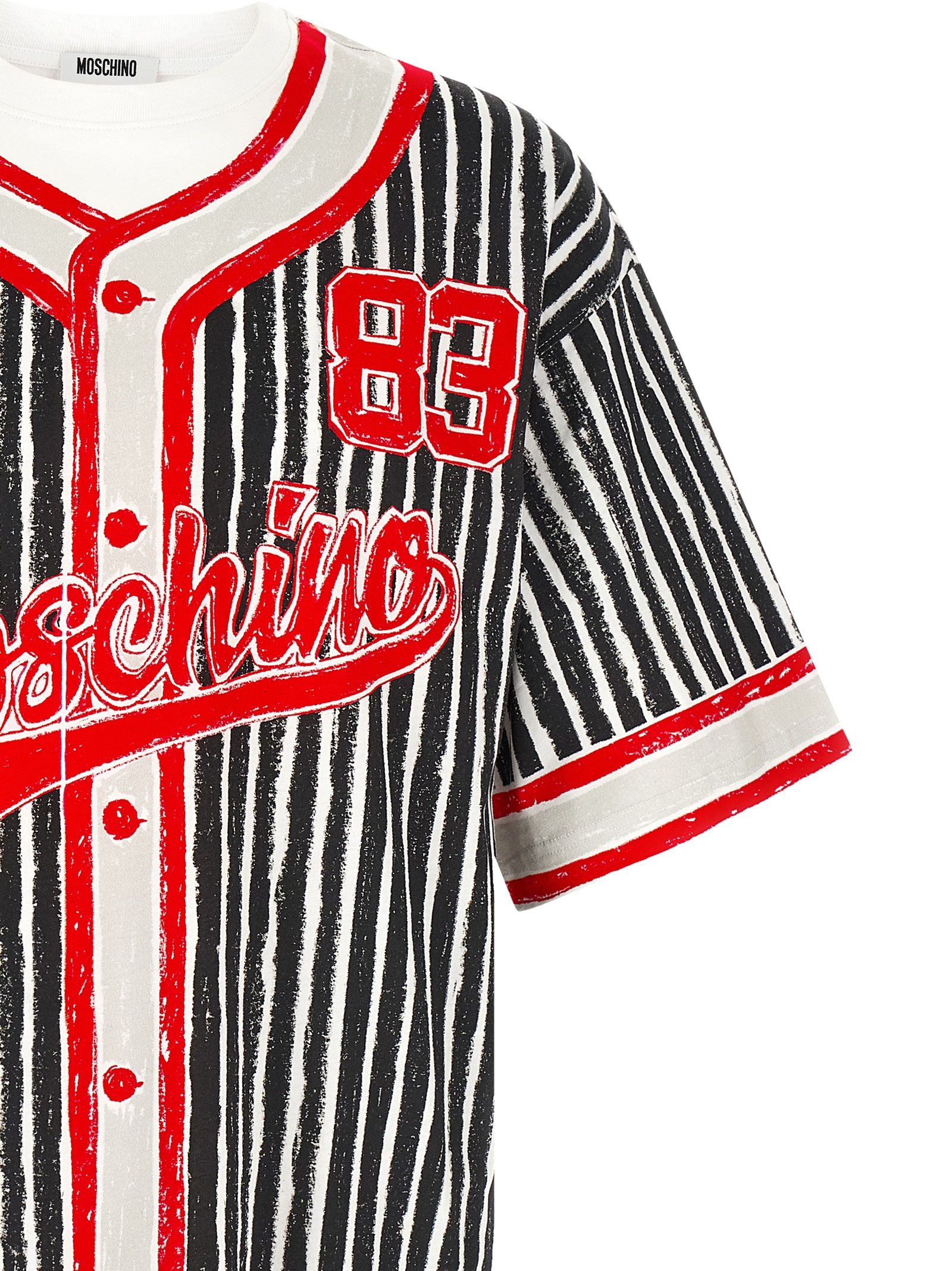 Cotton Polo Men's Shirt - Moschino - Modalova