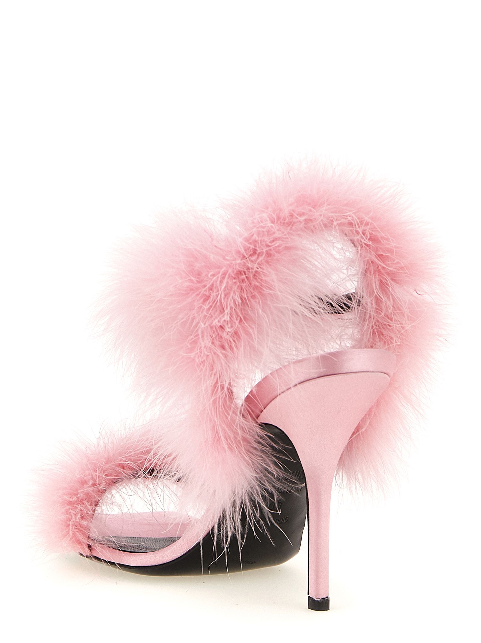 Viscose Stiletto Heel Women's Sandals - Moschino - Modalova