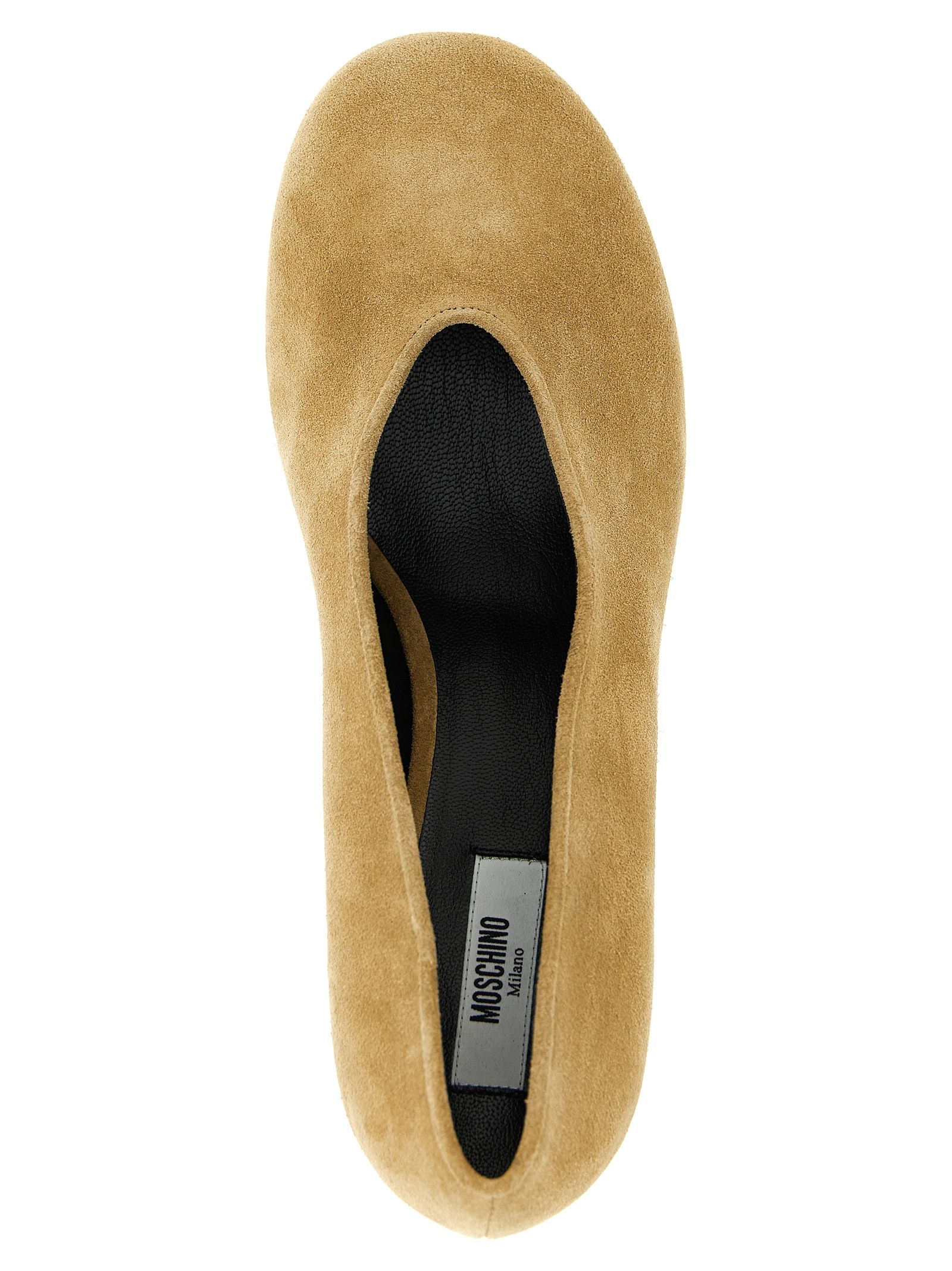 Calfskin Mid Heel Women's Pumps - Moschino - Modalova