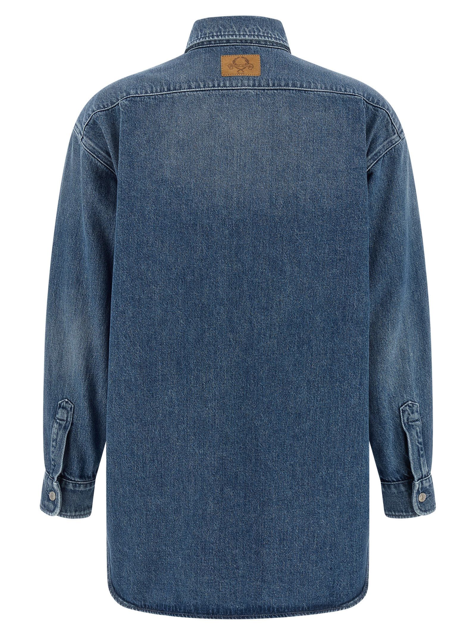 Moschino Blue Cotton Women's Blouse - Moschino - Modalova