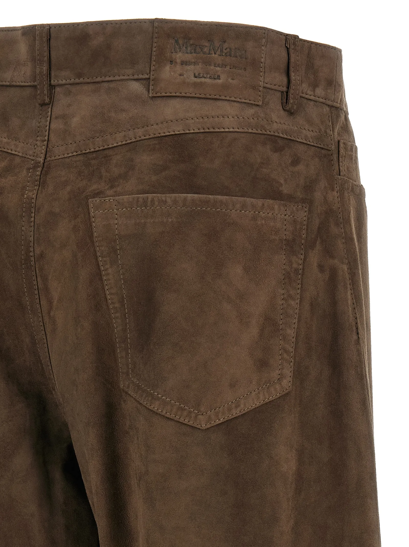 Lamb Leather Casual Women's Pants - 'S Max Mara - Modalova