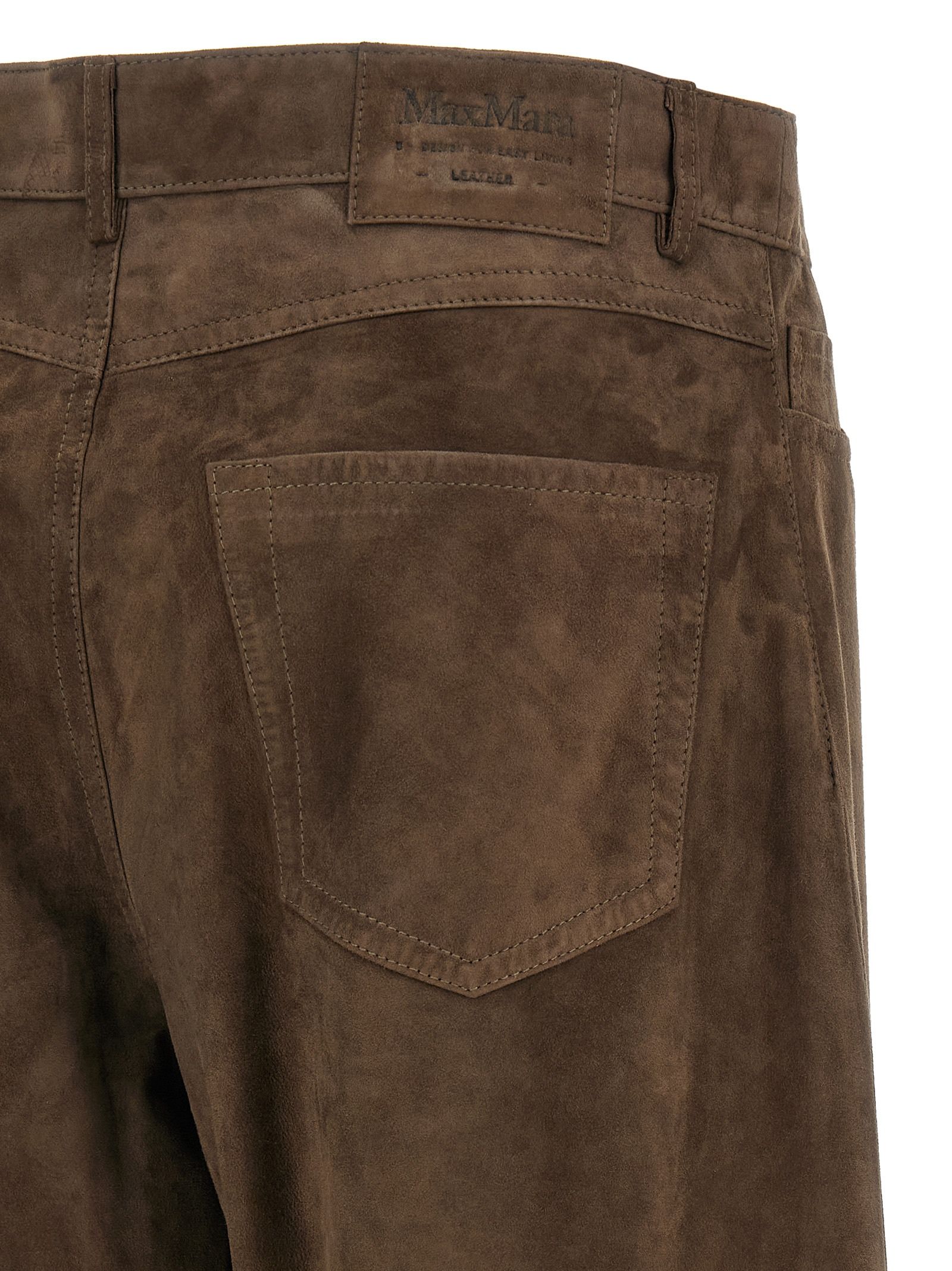Lamb Leather Casual Women's Pants - 'S Max Mara - Modalova