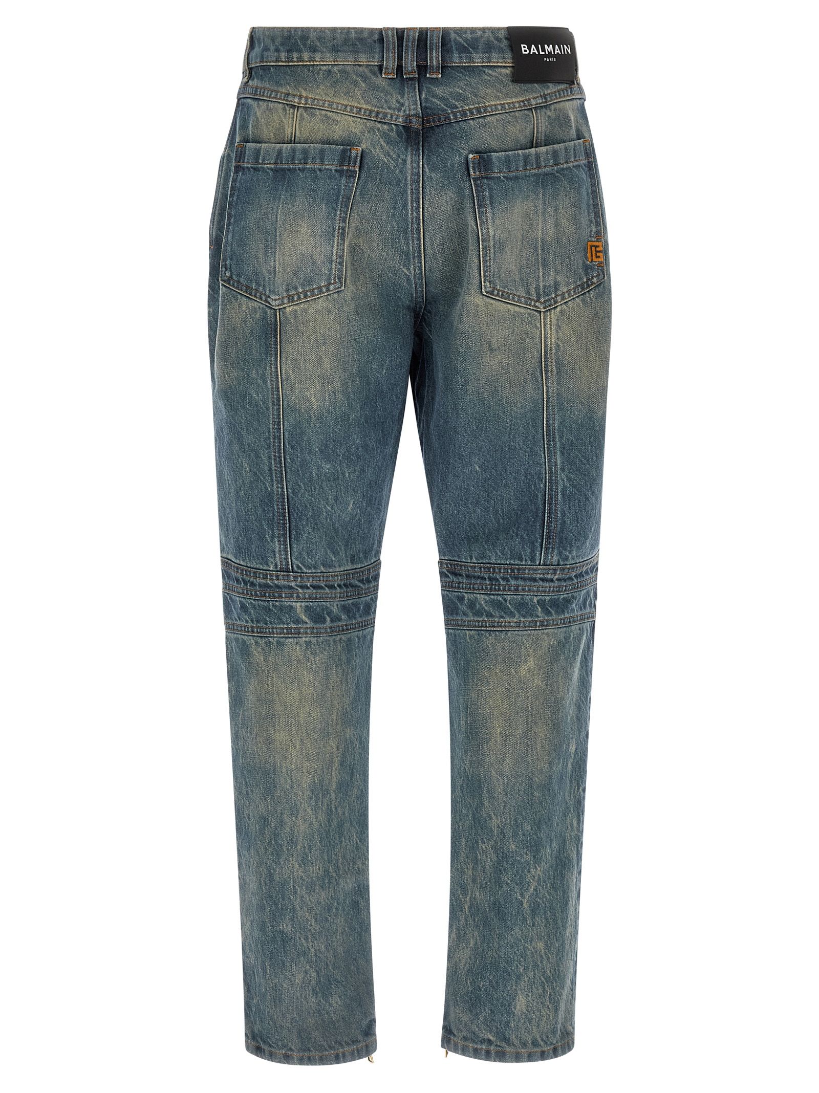 Cotton Straight-Leg Men's Jeans - Balmain - Modalova