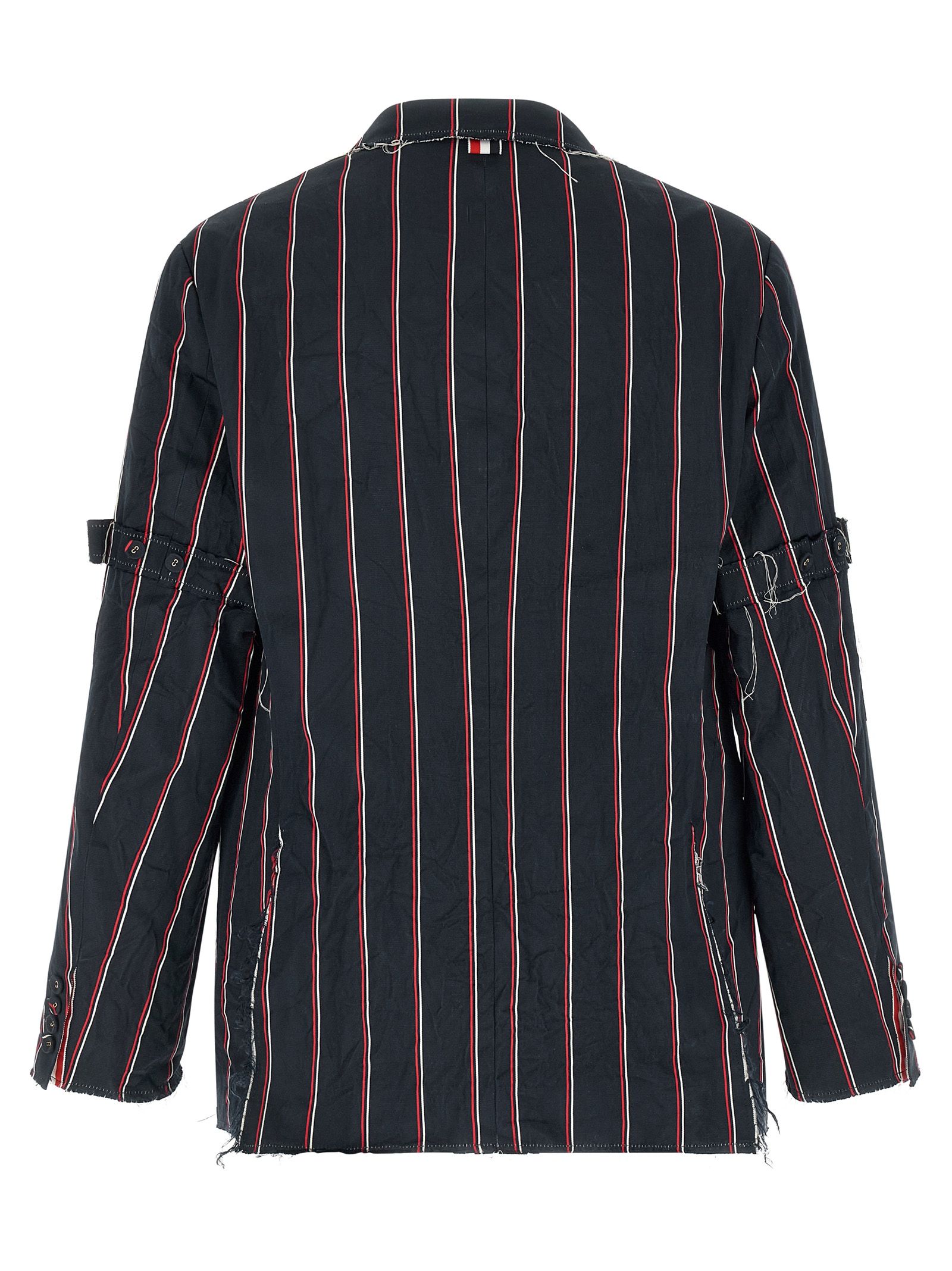 Thom Browne Blue Silk Men's Blazer - Thom Browne - Modalova