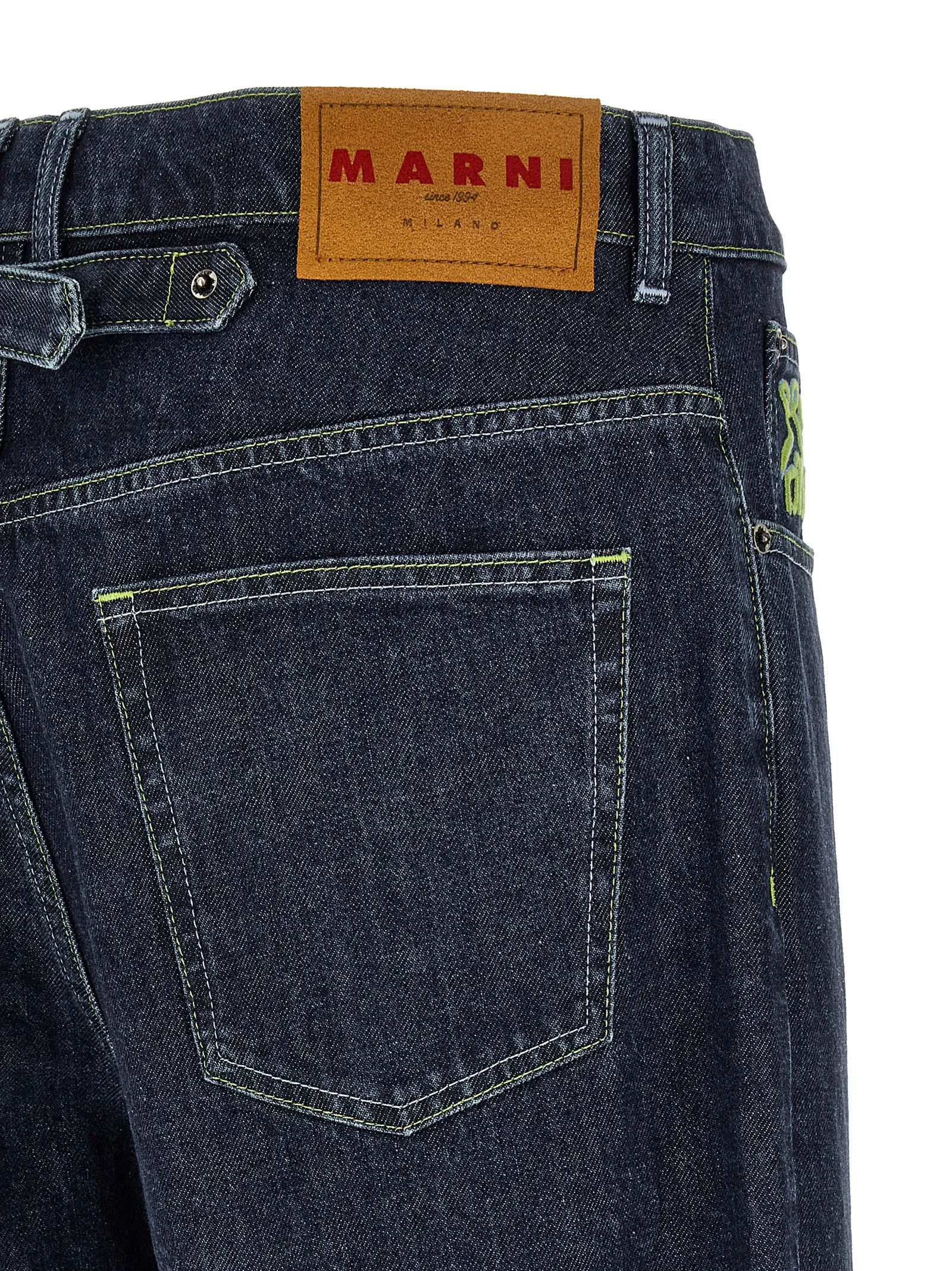 Cotton Straight-Leg Men's Jeans - Marni - Modalova