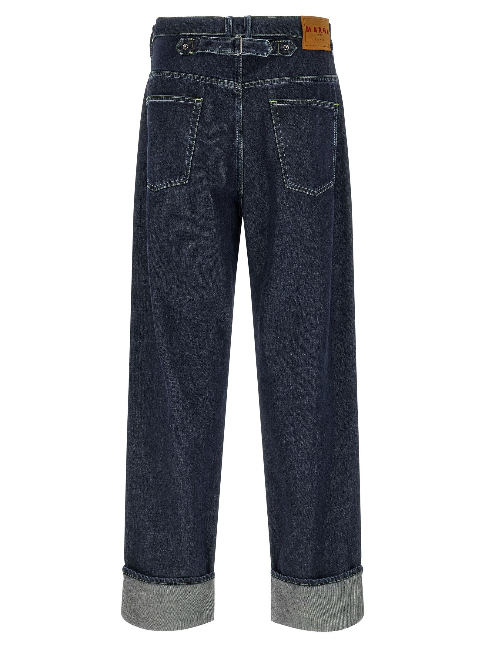 Cotton Straight-Leg Men's Jeans - Marni - Modalova