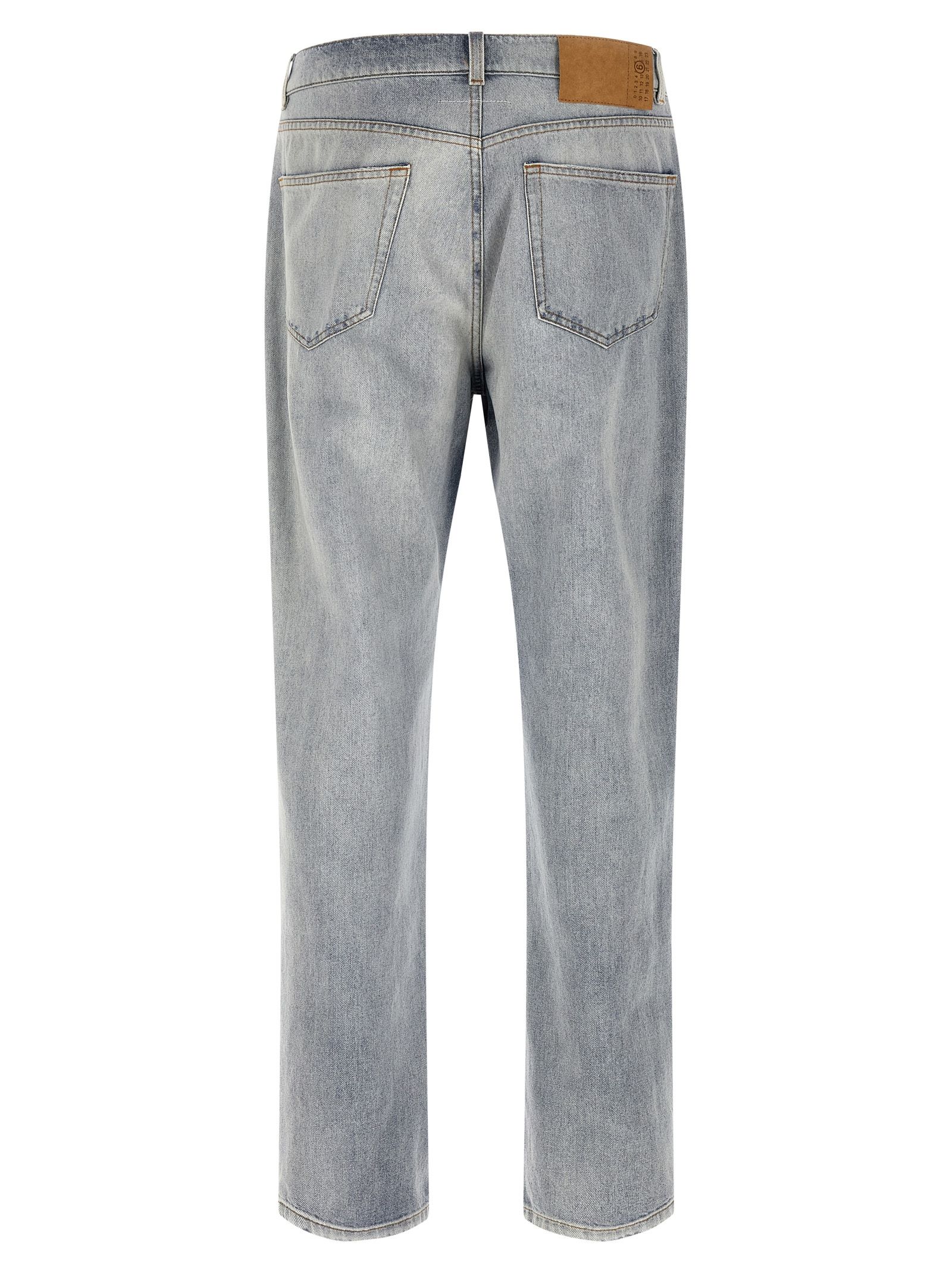 Cotton Relaxed Fit Men's Jeans - MM6 Maison Margiela - Modalova