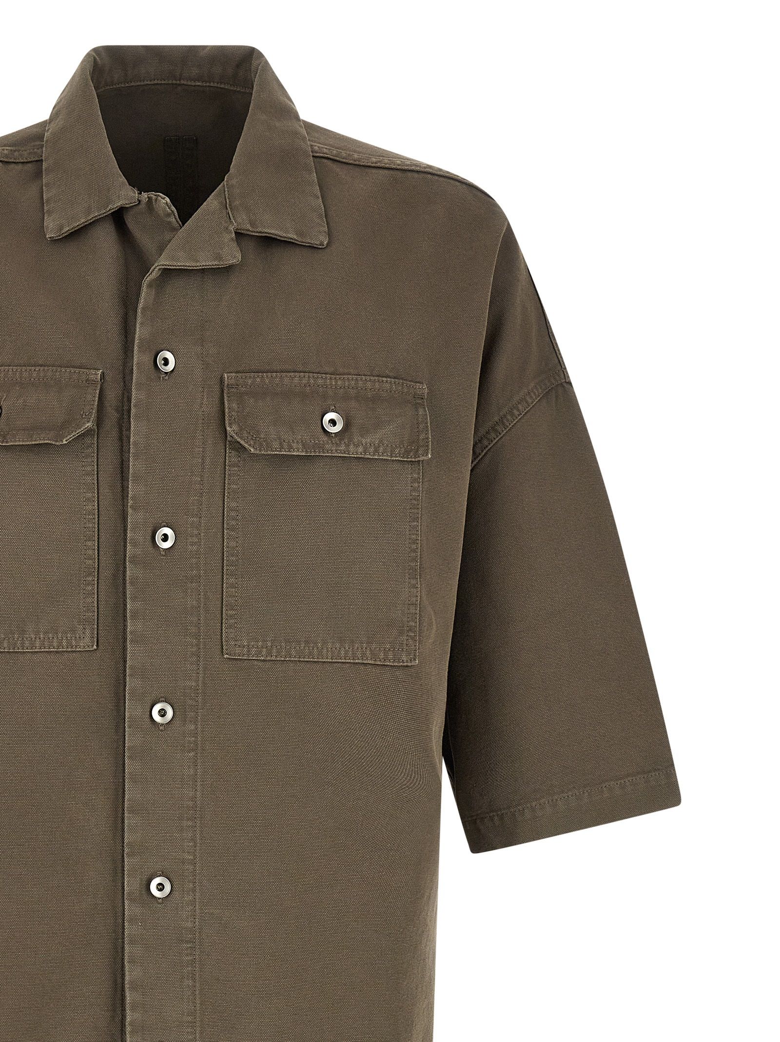 DRKSHDW Gray Cotton Men's Blouse - DRKSHDW - Modalova