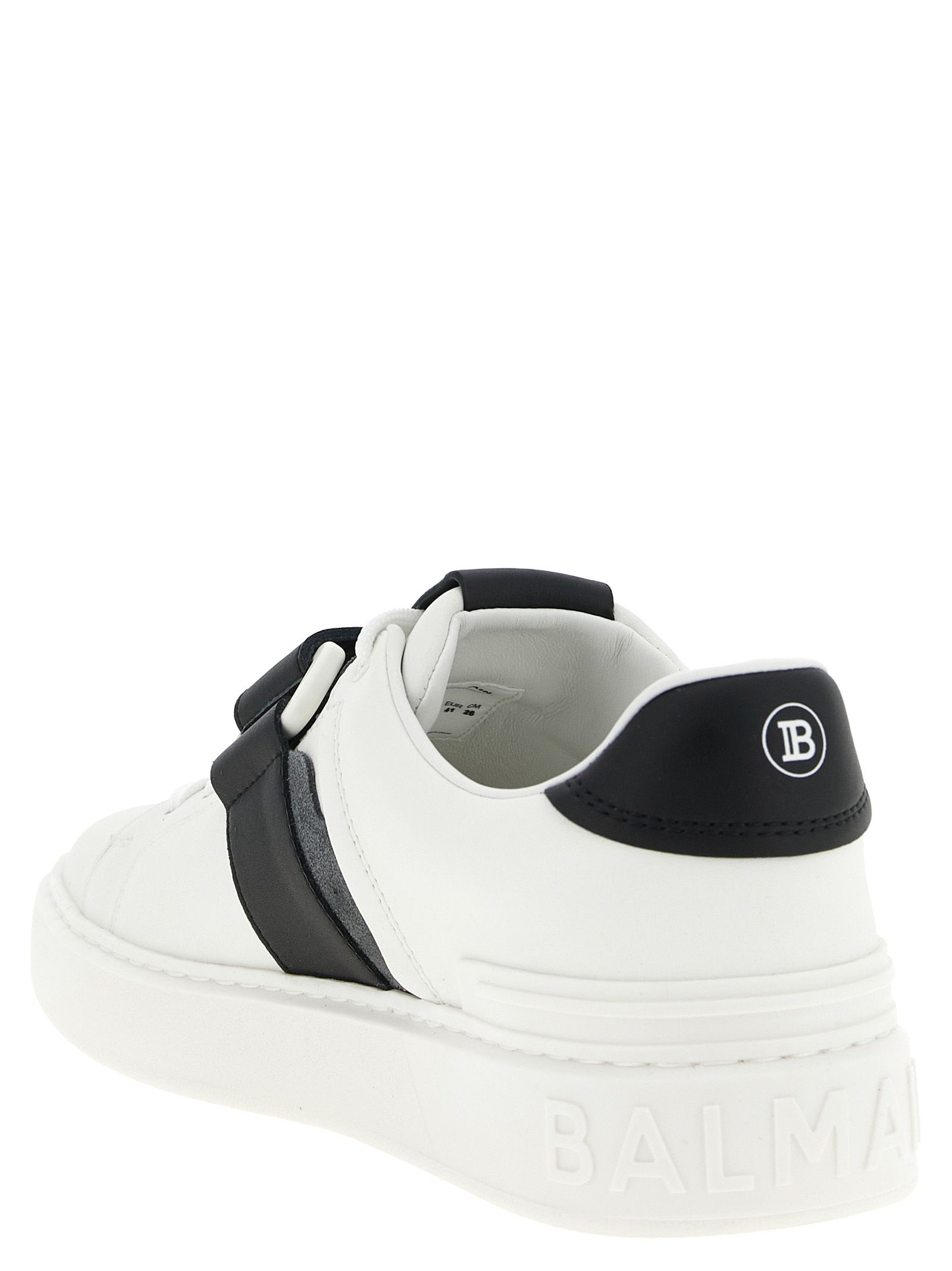 Calfskin Low Top Men's Sneakers - Balmain - Modalova