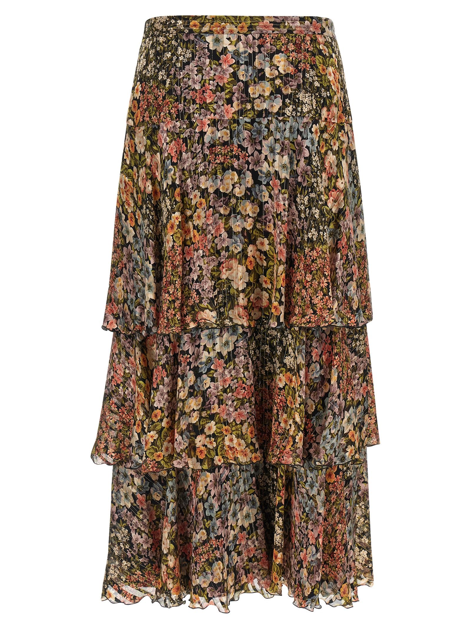 Silk Midi Women's Skirt - Valentino Garavani - Modalova