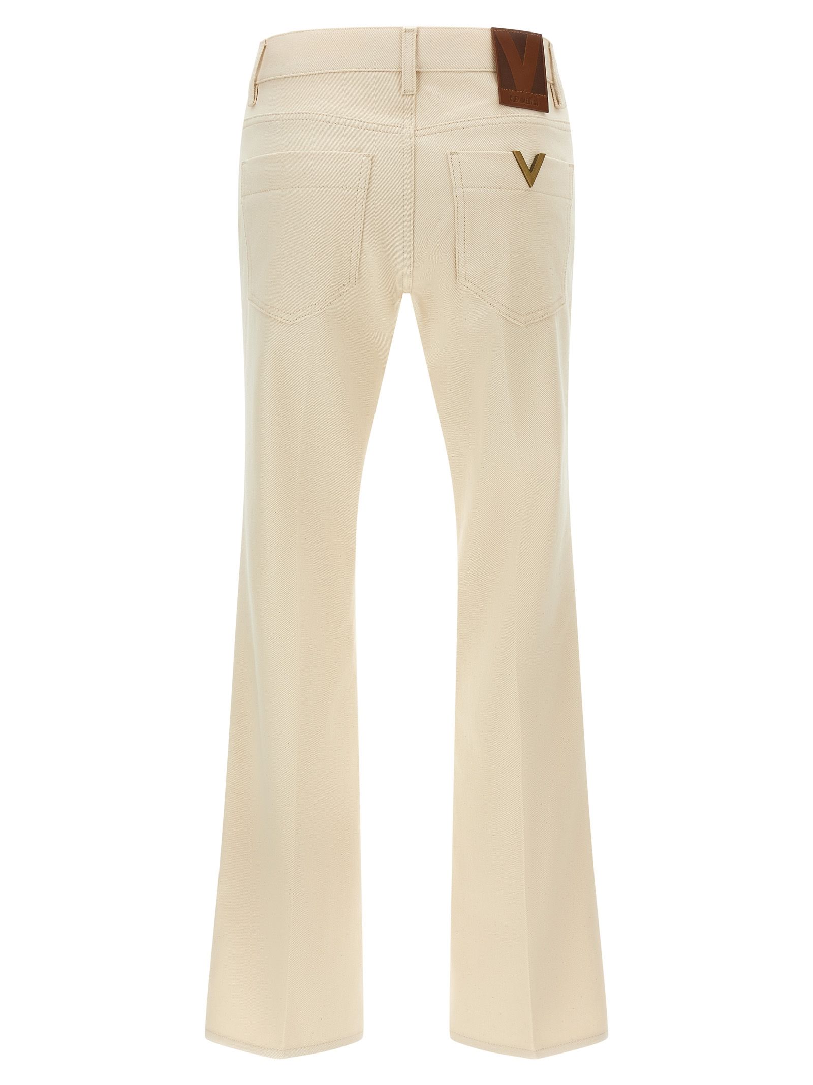 Cotton Flared Women's Jeans - Valentino Garavani - Modalova