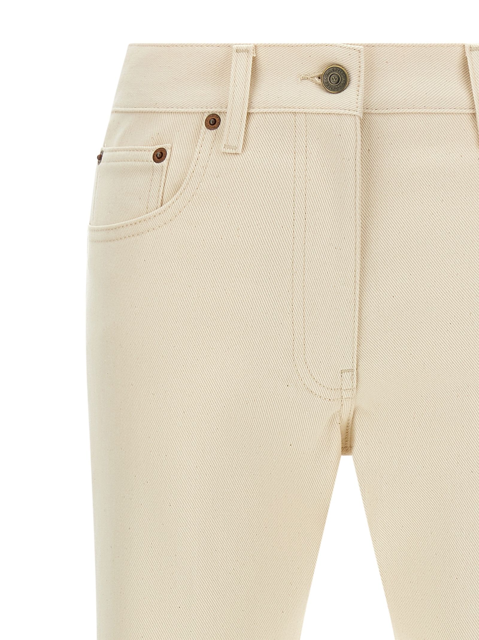 Cotton Flared Women's Jeans - Valentino Garavani - Modalova
