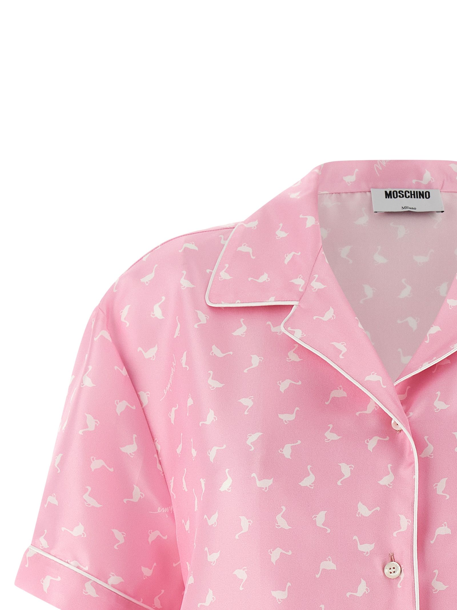 Silk Women's Blouse - Moschino - Modalova