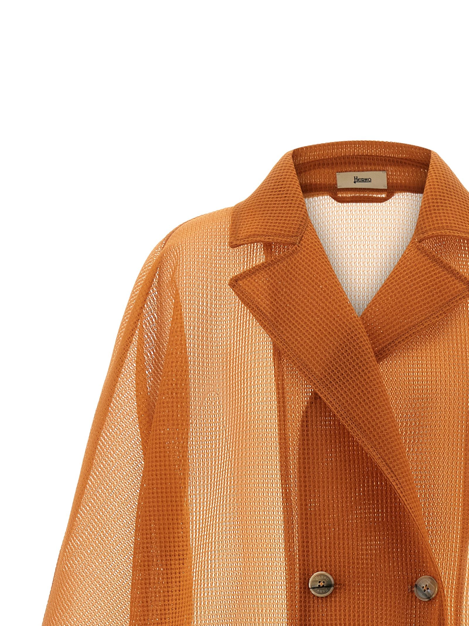 Herno Orange Polyester Women's Coat - Herno - Modalova