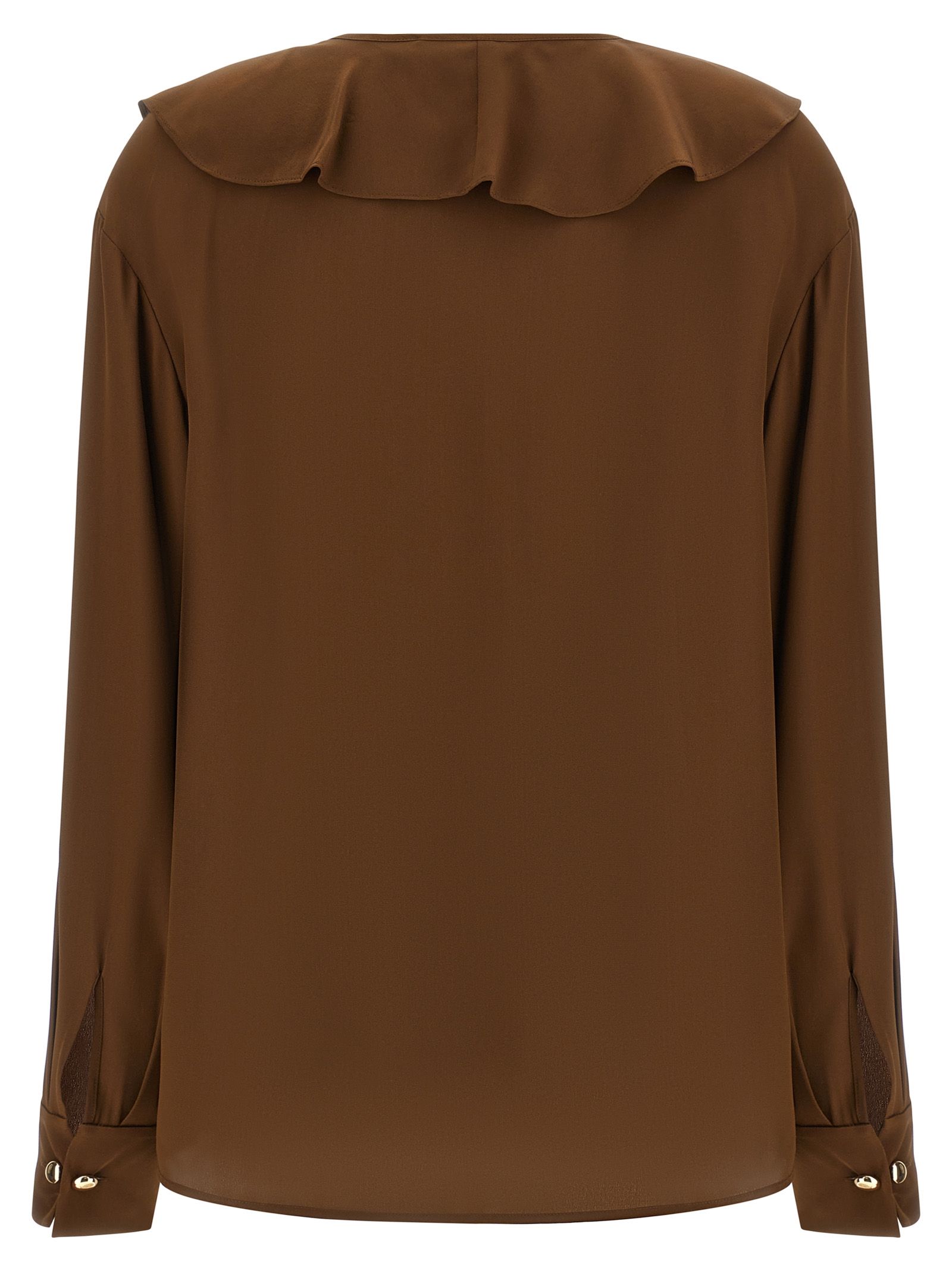 Max Mara Brown Silk Women's Blouse - Max Mara - Modalova