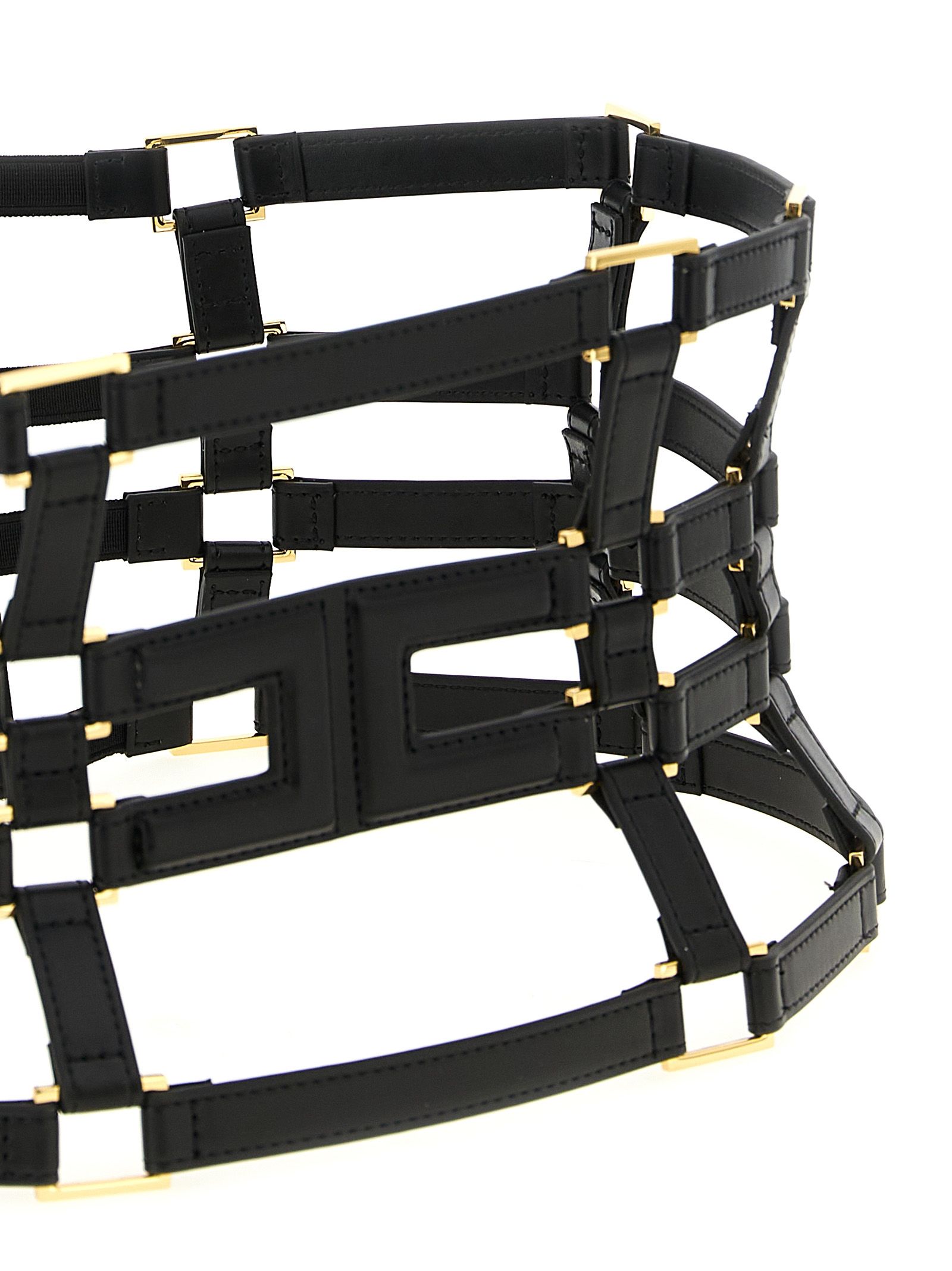 Polyethylene High-Waist Women's Belt - Elisabetta Franchi - Modalova