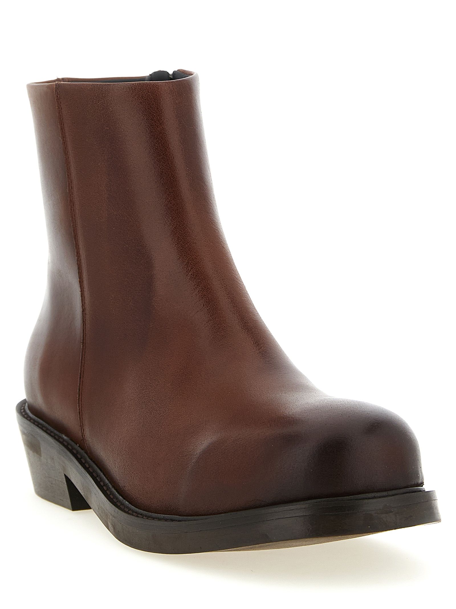 Calfskin Ankle Men's Boots - SÉFR - Modalova