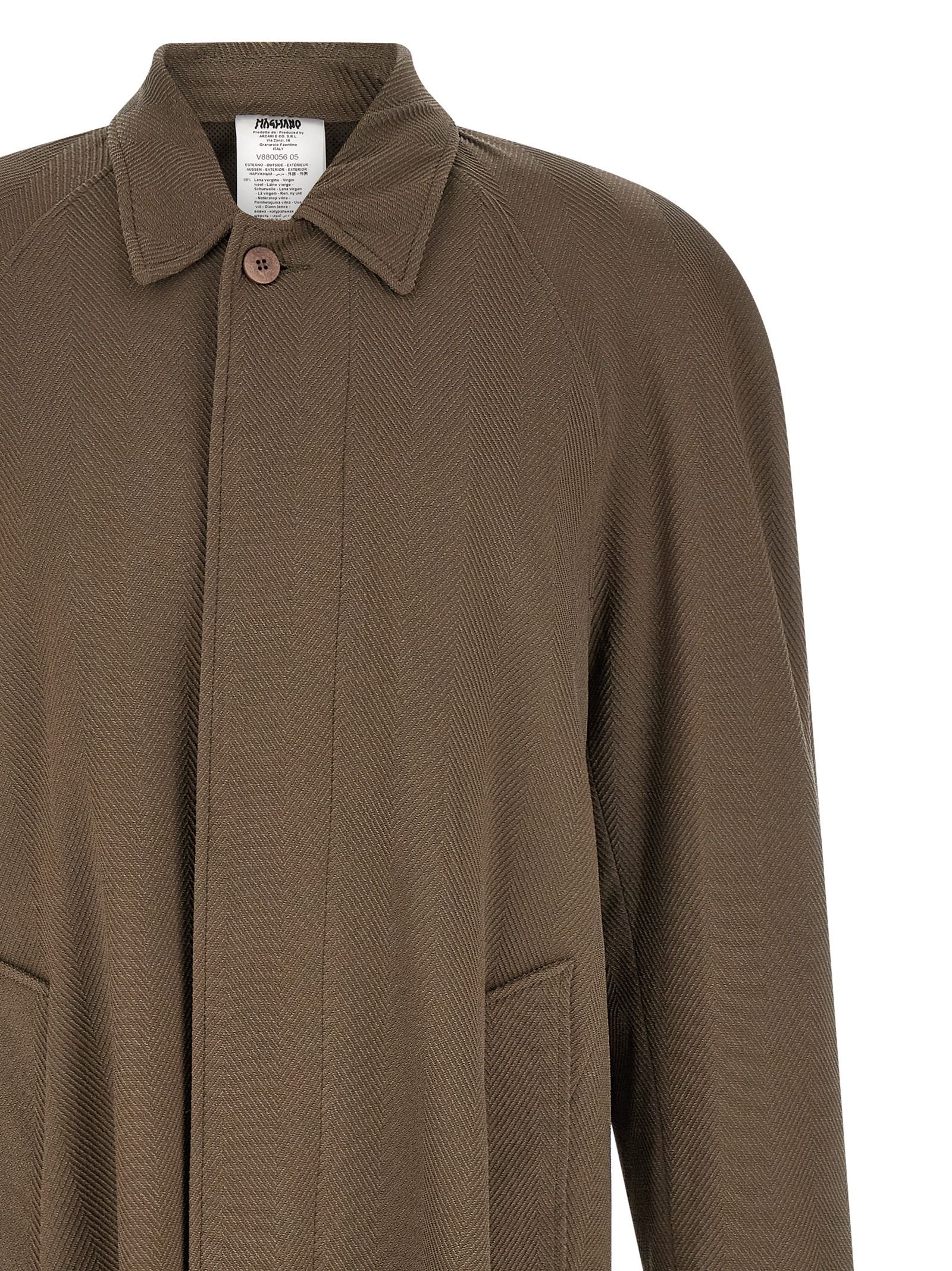 Virgin Wool Men's Coat - Magliano - Modalova
