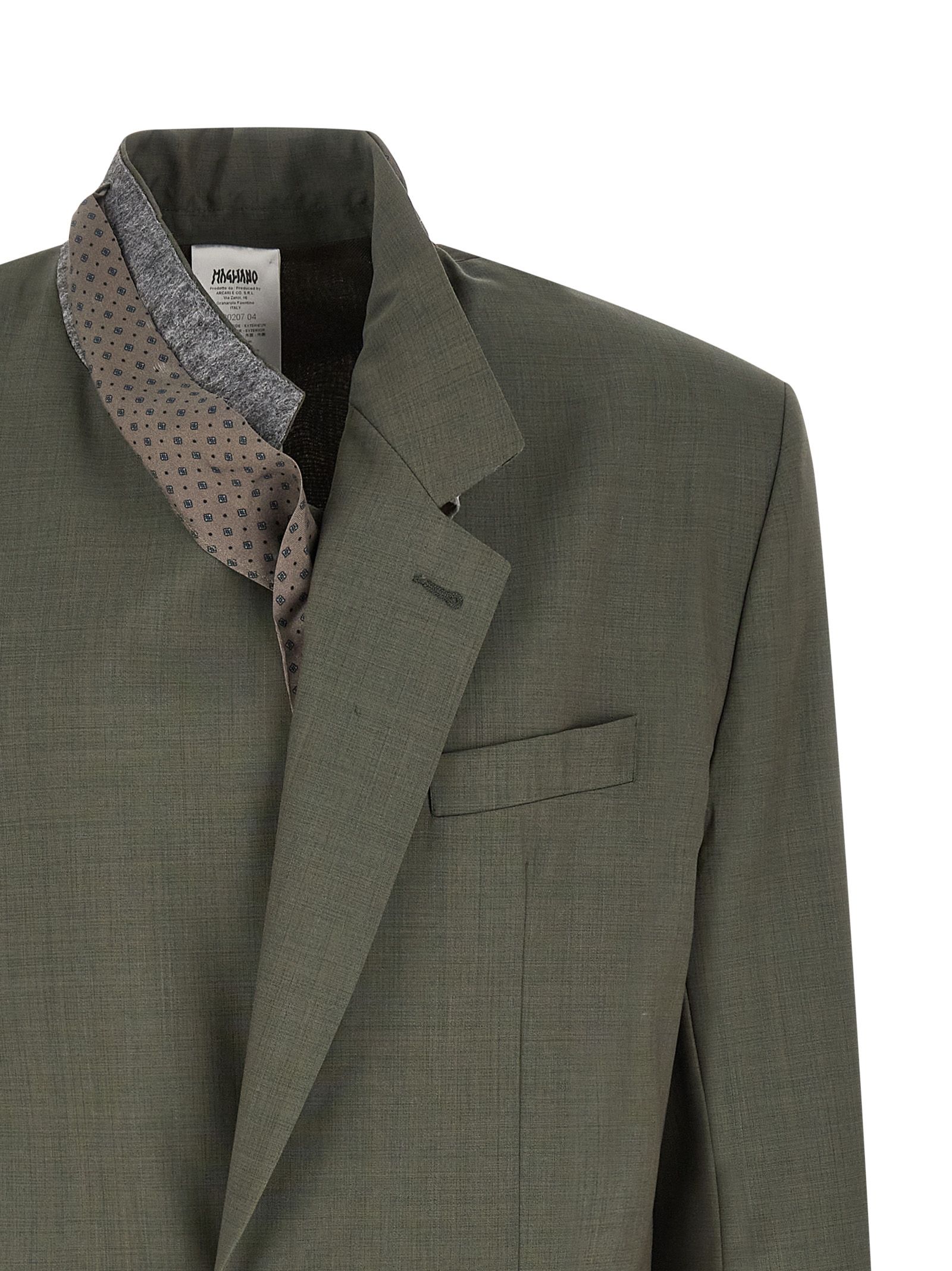 Virgin Wool Men's Blazer - Magliano - Modalova