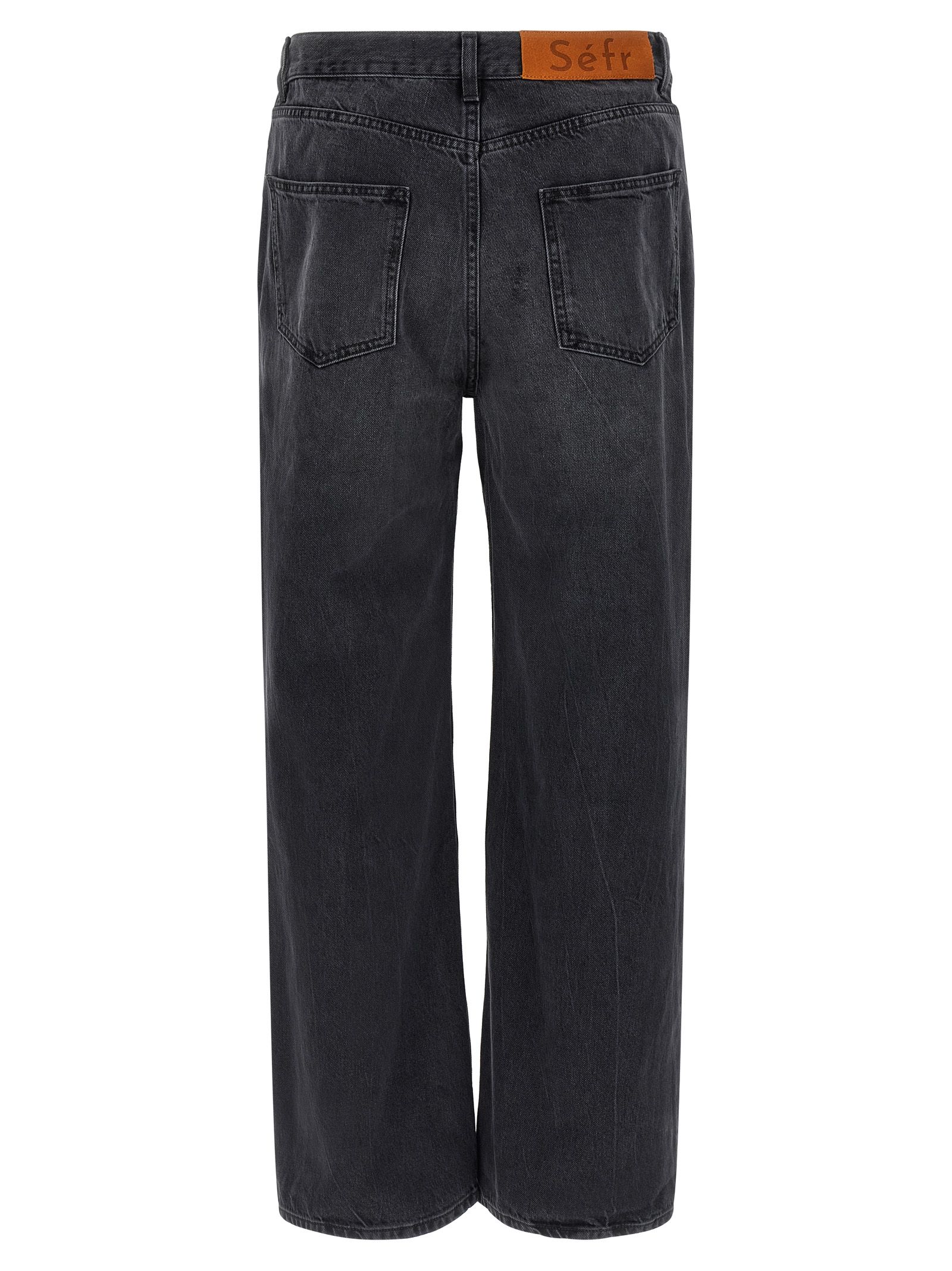Cotton Straight-Leg Men's Jeans - SÉFR - Modalova