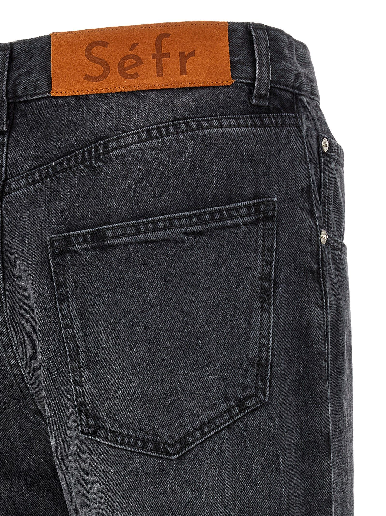 Cotton Straight-Leg Men's Jeans - SÉFR - Modalova