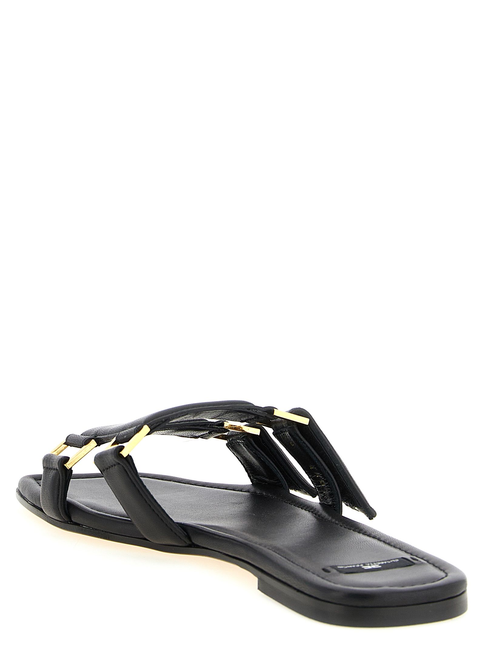 Lambskin Women's Slides - Elisabetta Franchi - Modalova